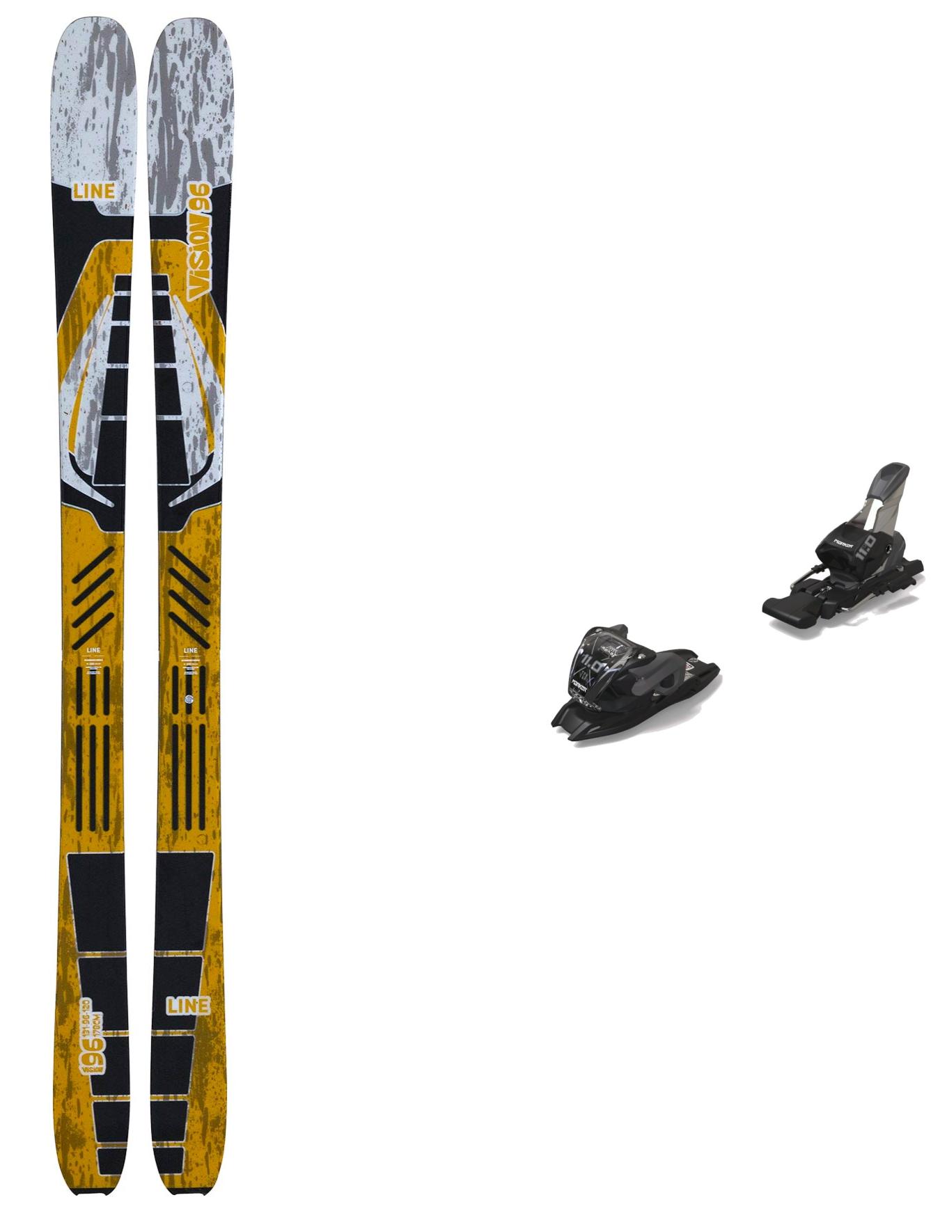 Packs (skis + fix) - Skis polyvalent freeride - Pack Vision 96 2026 - Jaune