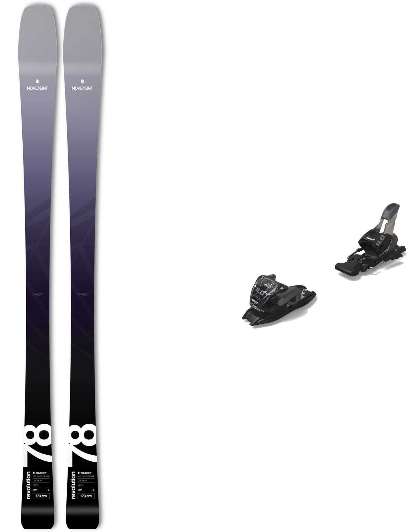 Ski Set inkl. Bdg. All-Mountain Skier Pack Revolution 78W 2026 für Damen aus Holz Violett