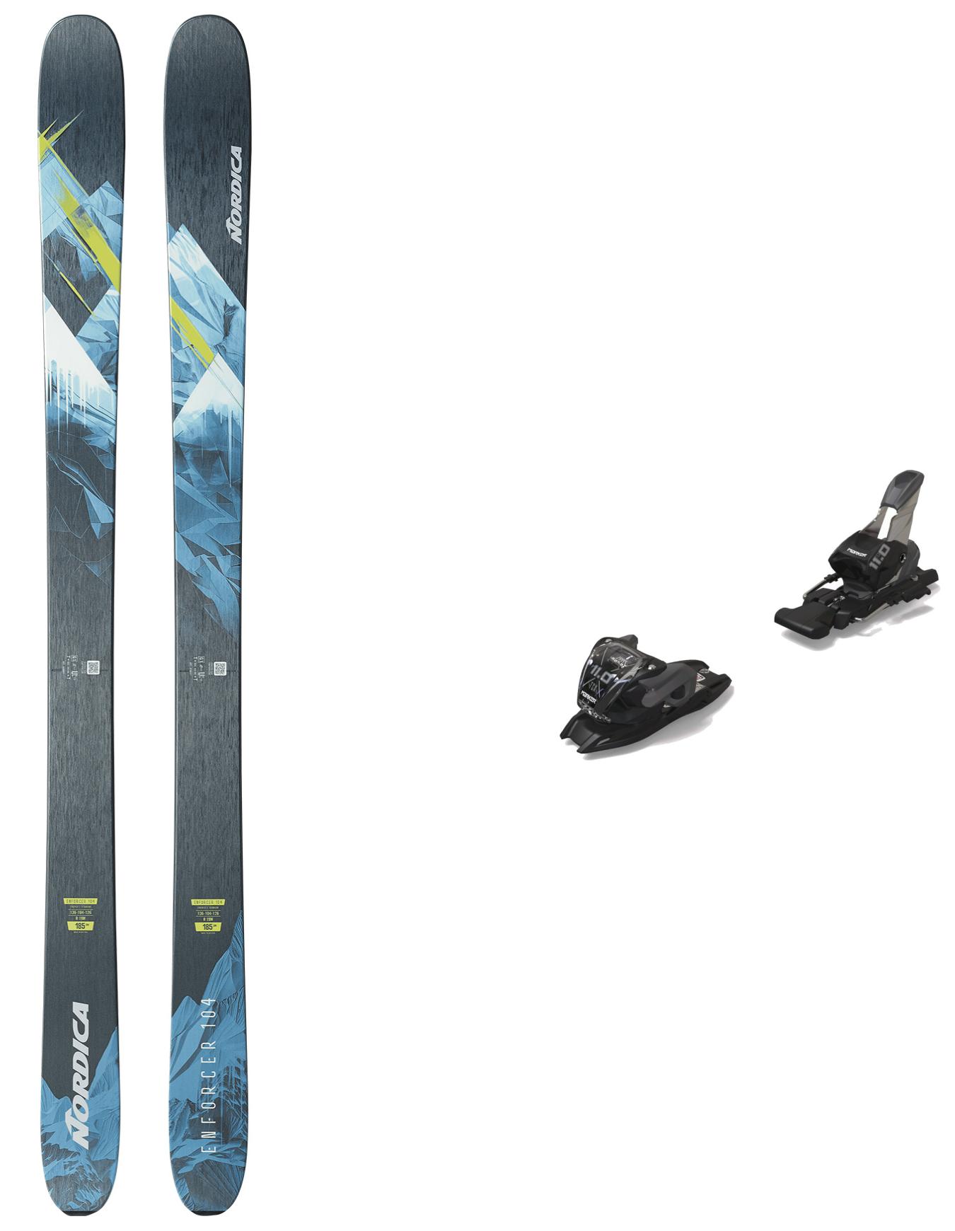 Packs (skis + fix) - Skis freeride - Pack Enforcer 104 2026 en Bois - Bleu