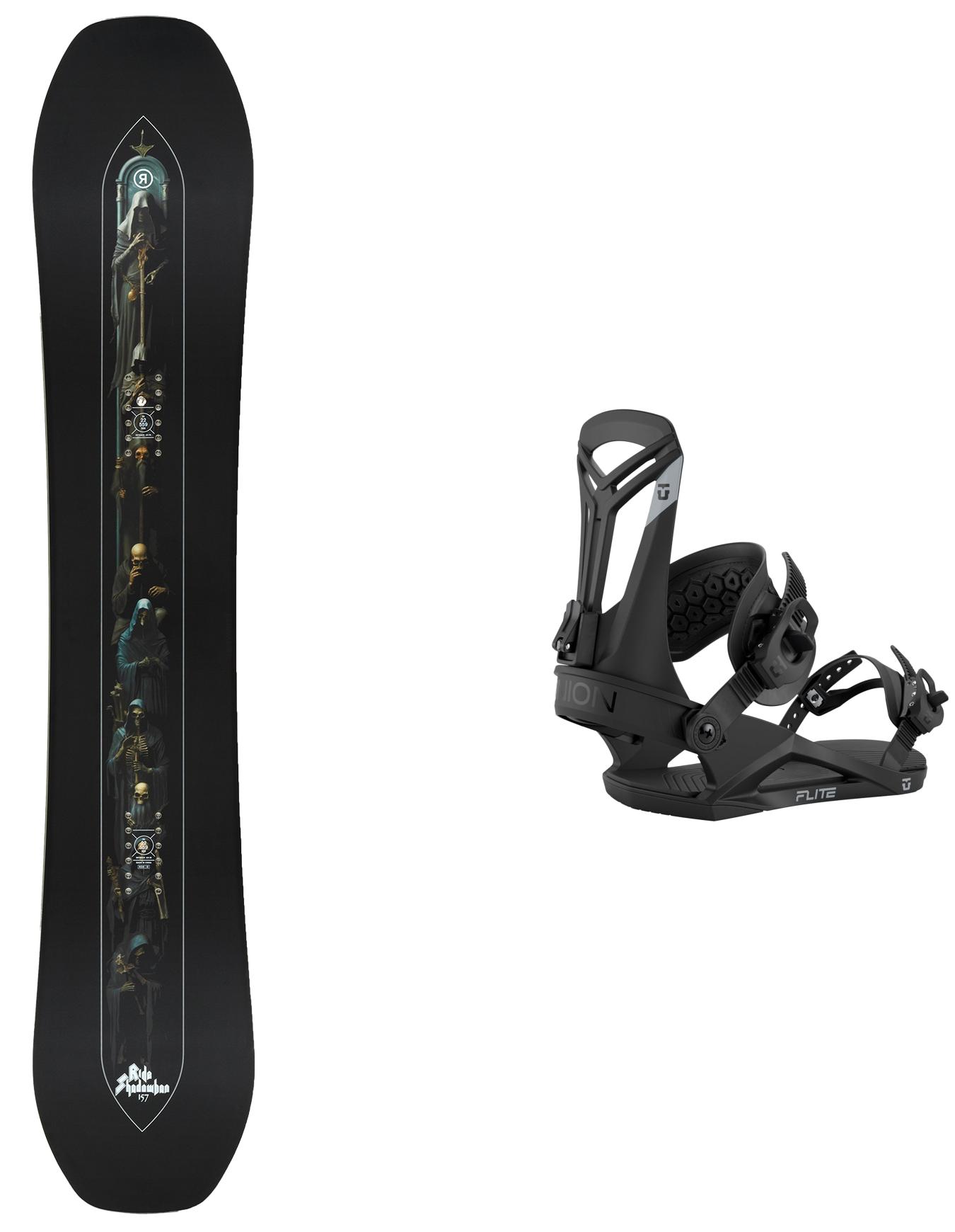 Packs (snowboard + fix) - Snowboard freestyle - Pack Shadowban 2026 - Noir