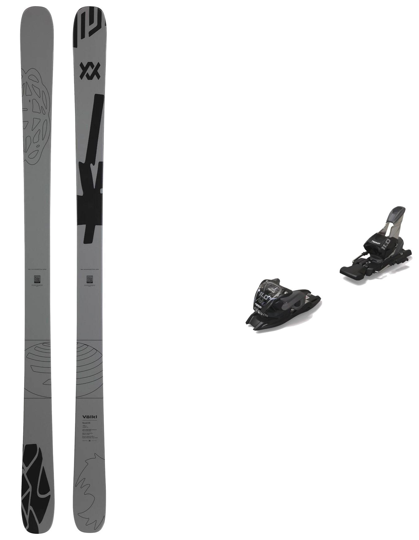 Ski Set inkl. Bdg. Freestyle Skier Pack Revolt 90 Grey 2026 fĂĽr Herren aus Wolle Grau