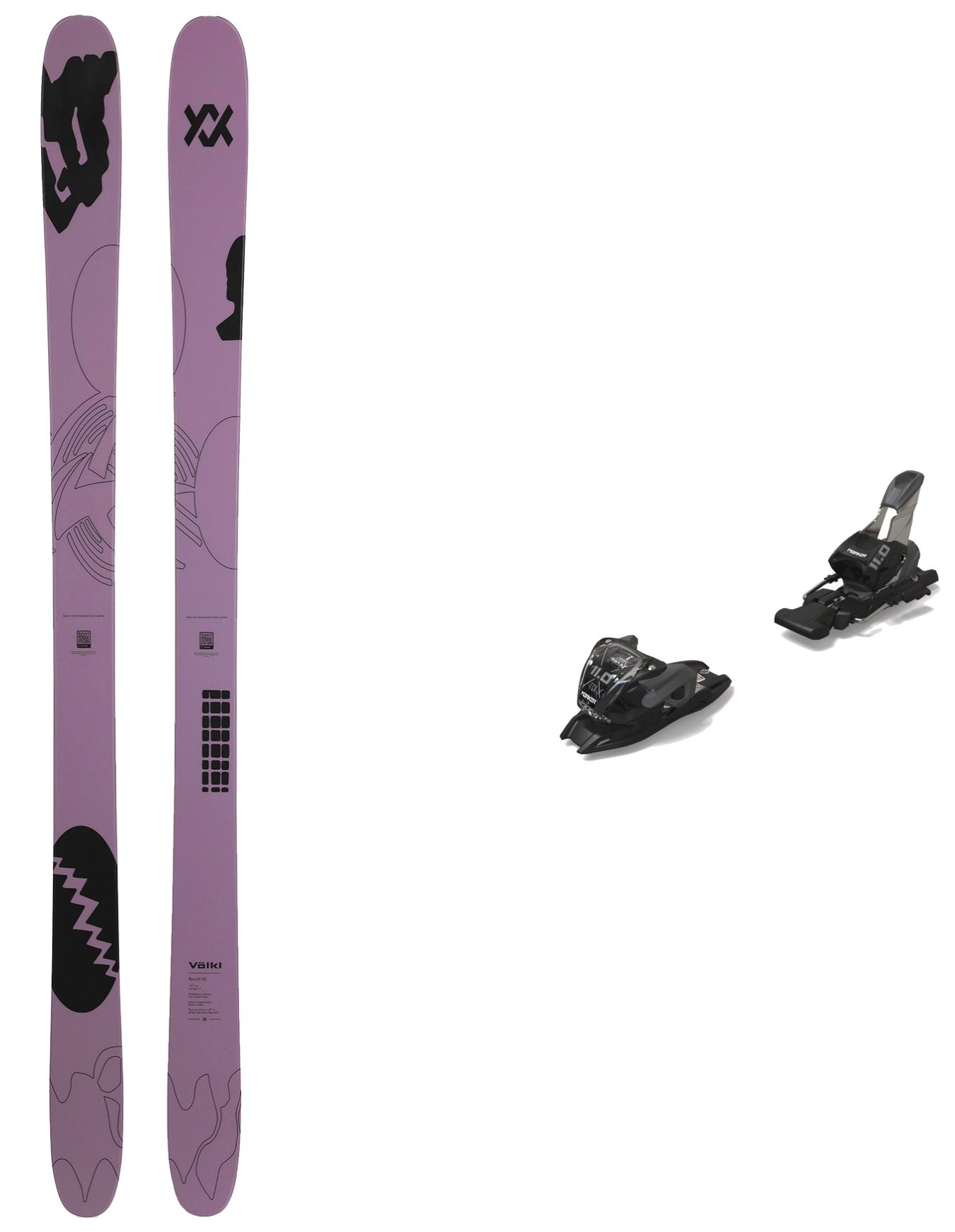 Ski Set inkl. Bdg. Freeride Skier Pack Revolt 96 Rose 2026 für Herren aus Wolle Violett