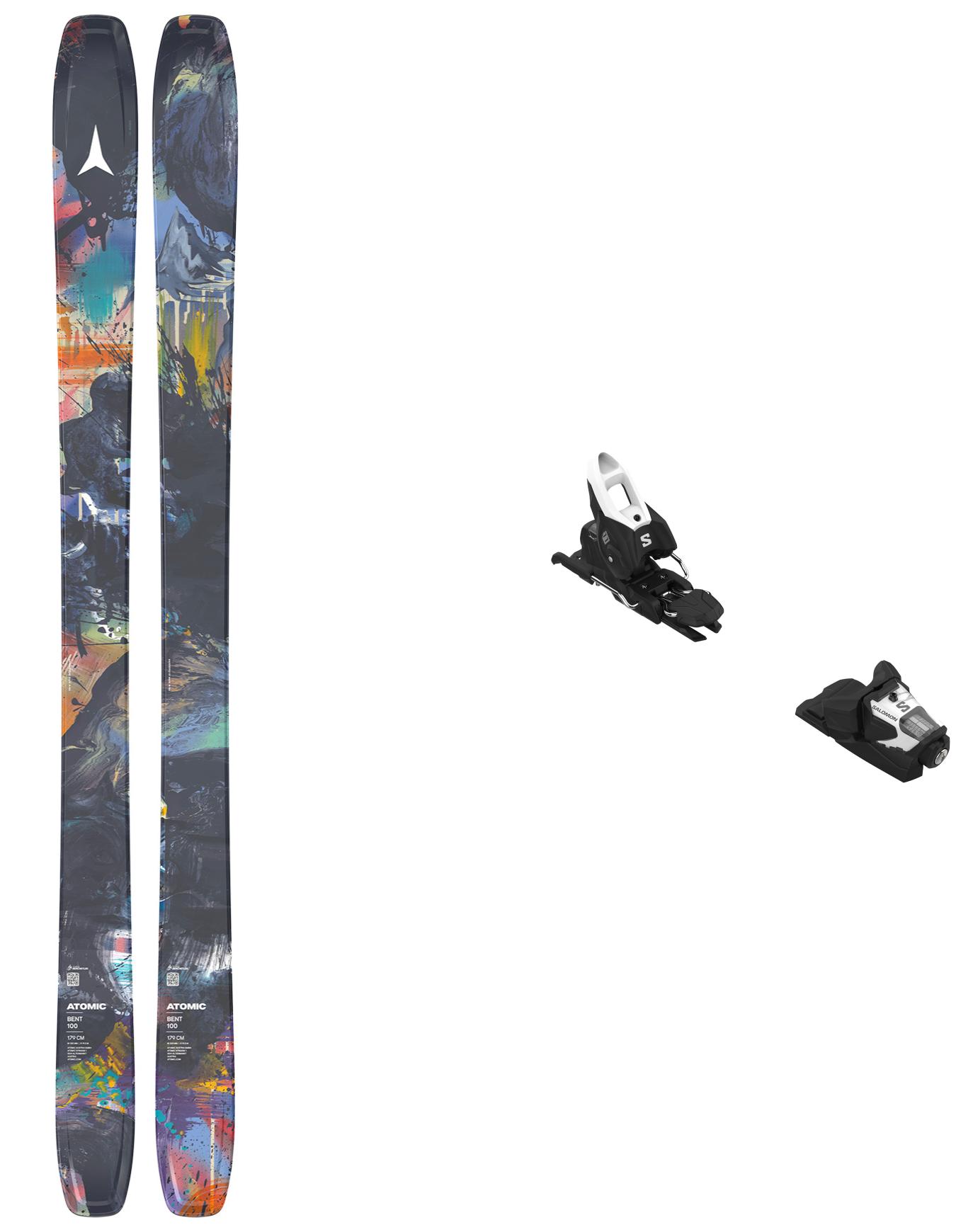 Packs (skis + fix) - Skis freeride - Pack Bent 100 2027 en Bois - Bleu