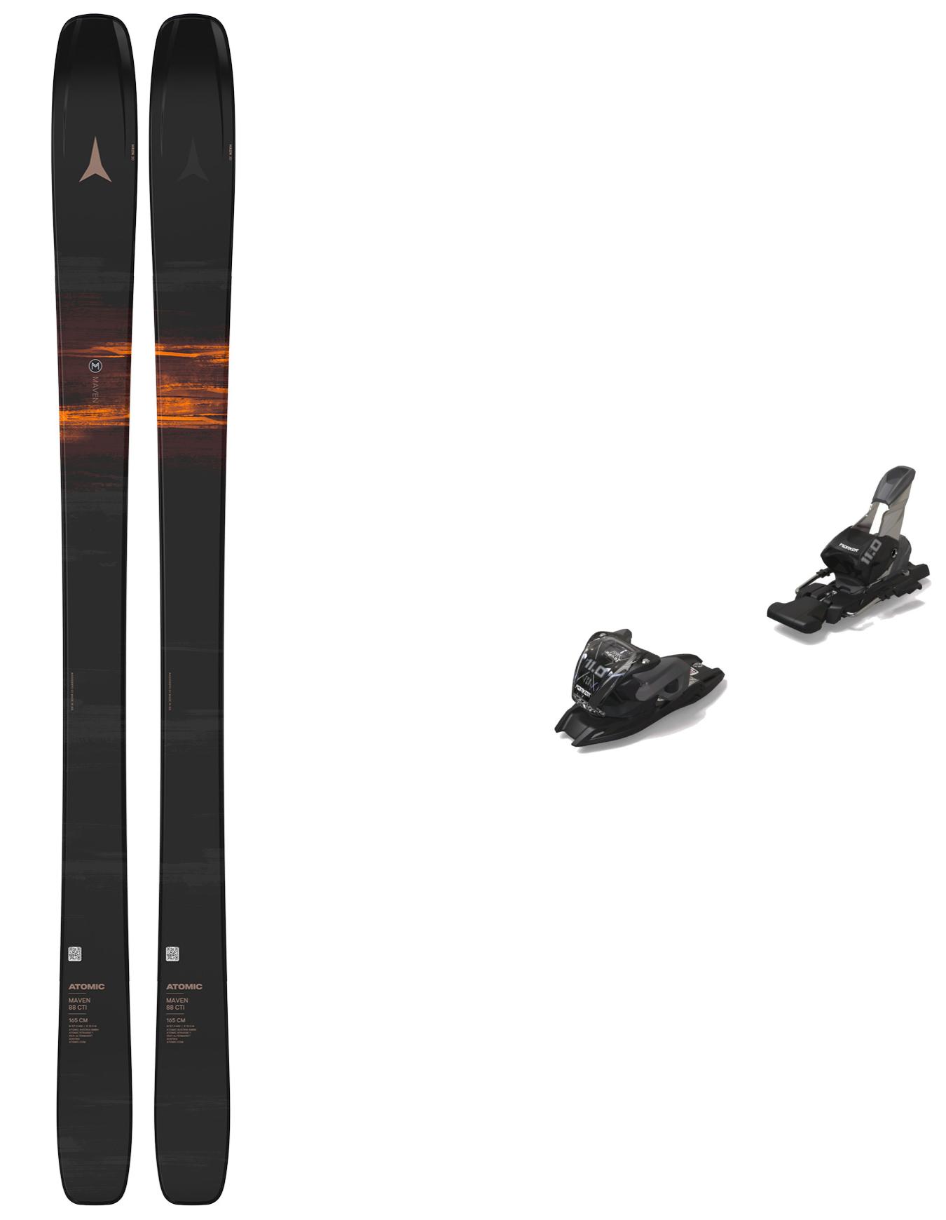 Packs (skis + fix) - Skis all-mountain - Pack Maven 88 CTI en Bois - Noir