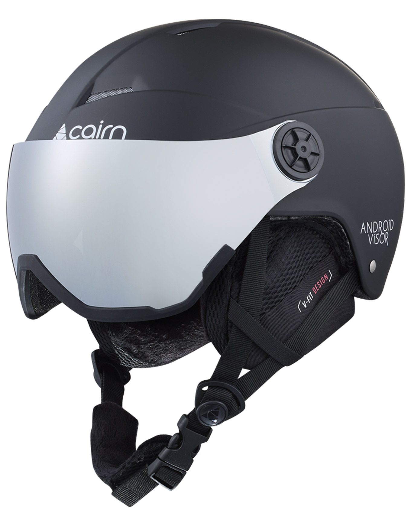 Skihelm / Snowboardhelm mit Visier – Kinder – Android Visor J Android Visor J Mat Black Kindergröße 48-50 cm schwarz