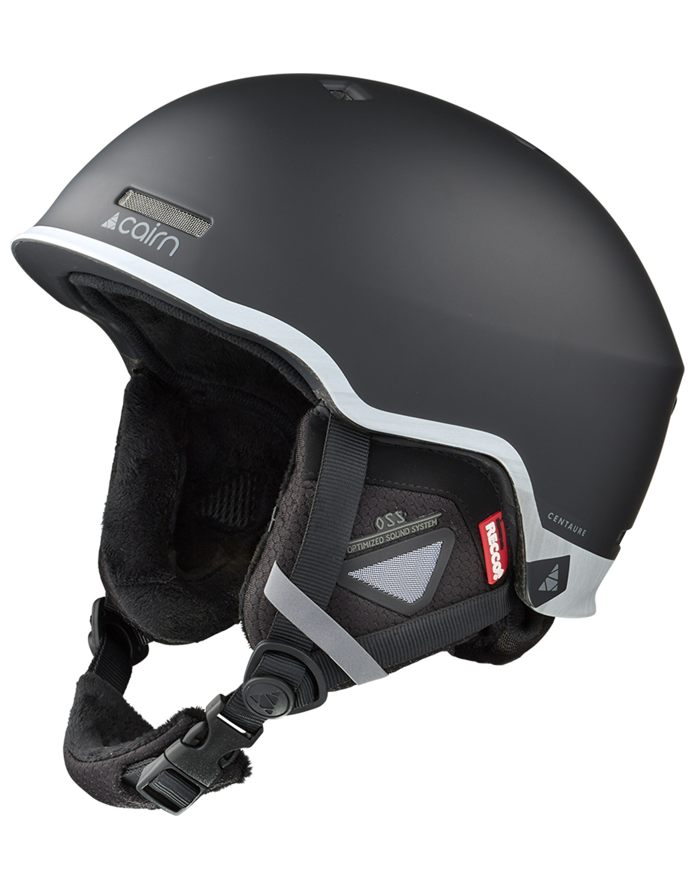 Skihelm Centaure Rescue Mat Black Lava für Herren Größe 56-58 cm schwarz
