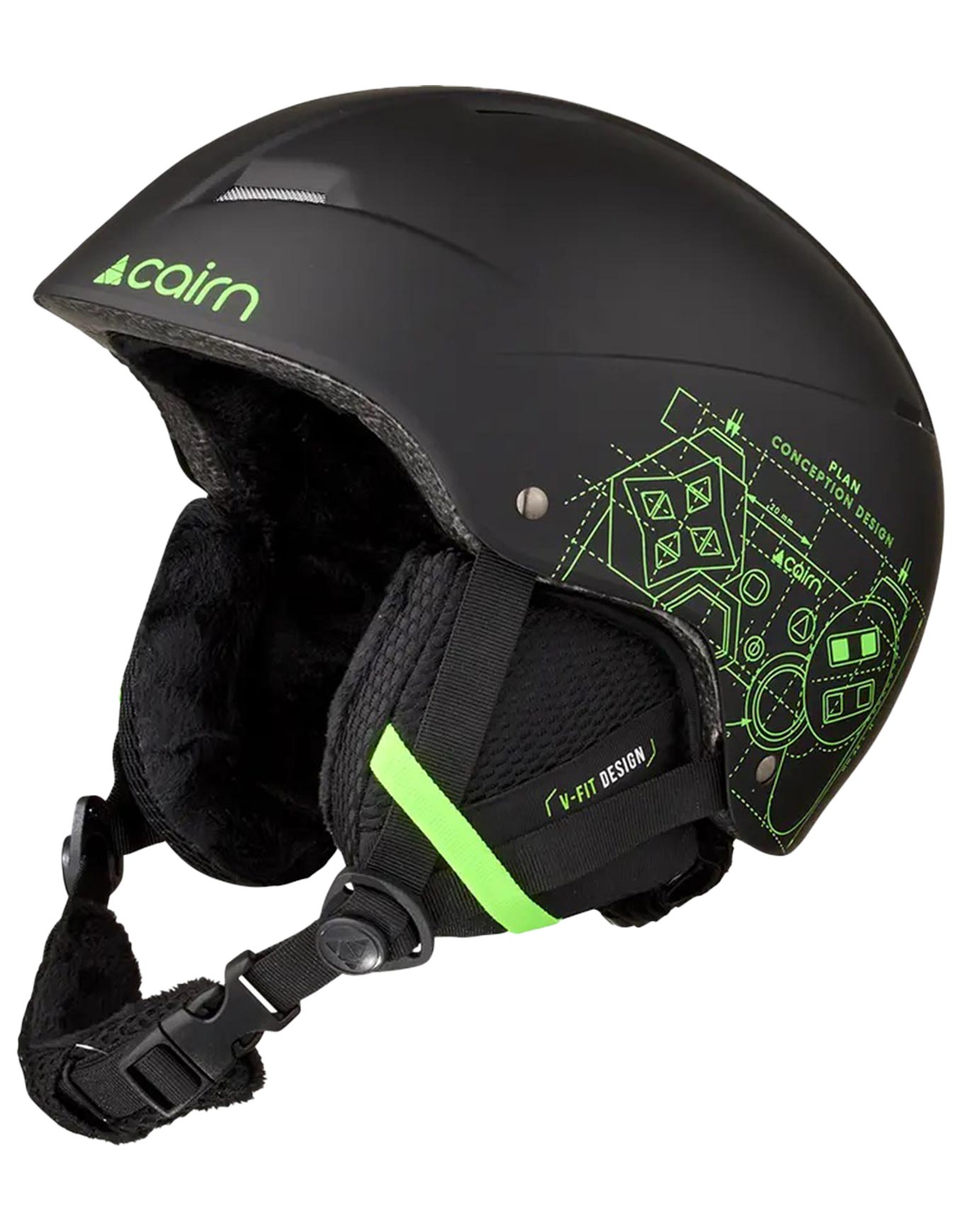 Skihelm Andromed J Mat Black Play Kindergröße 46-48 cm schwarz