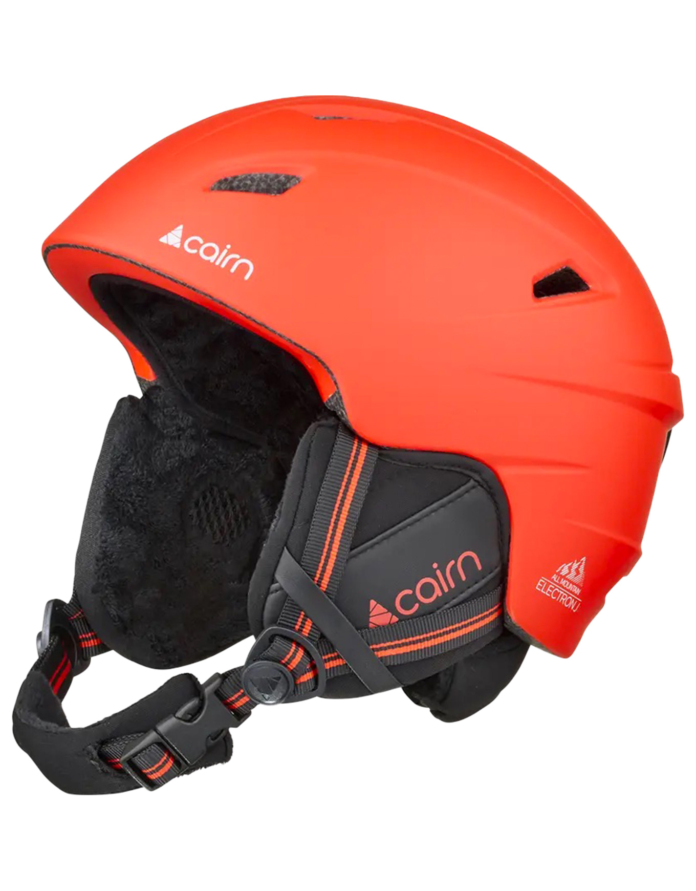 Skihelm Electron J Mat Bright Red aus Wolle Kindergröße 49-51 cm Rot