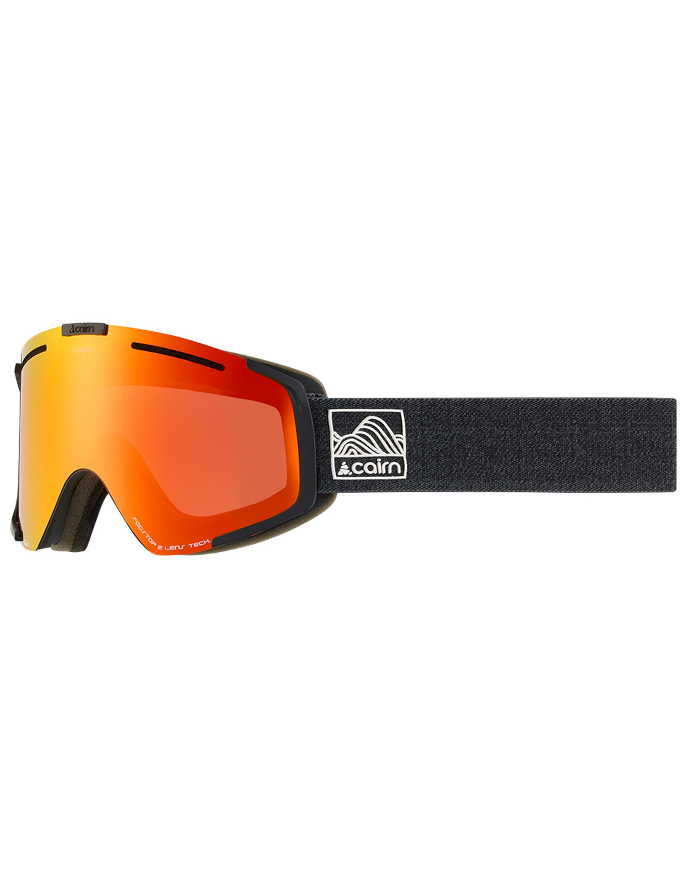 Skibrille / Snowboardbrille Genesis Clx3 Mat Black Red schwarz