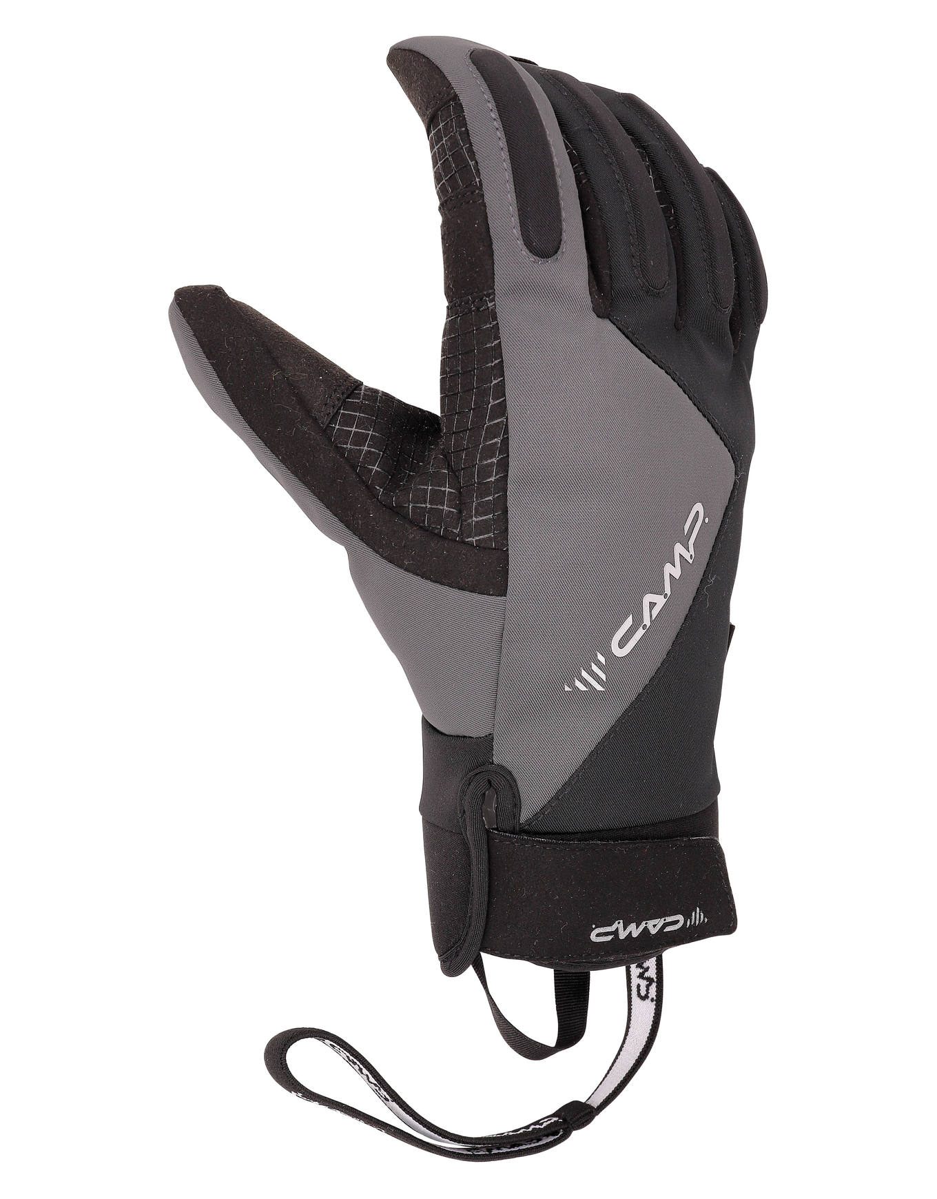 Gants d'alpinisme en PrimaLoft® - Geko Hot Evo Black/Grey en Cuir - Taille XL - Gris