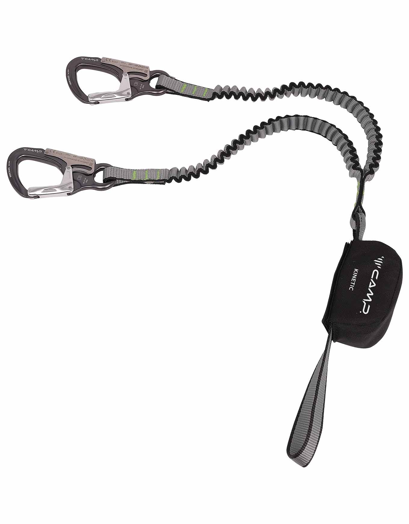 Longe de via ferrata - Kinetic Rewind en Nylon - Gris