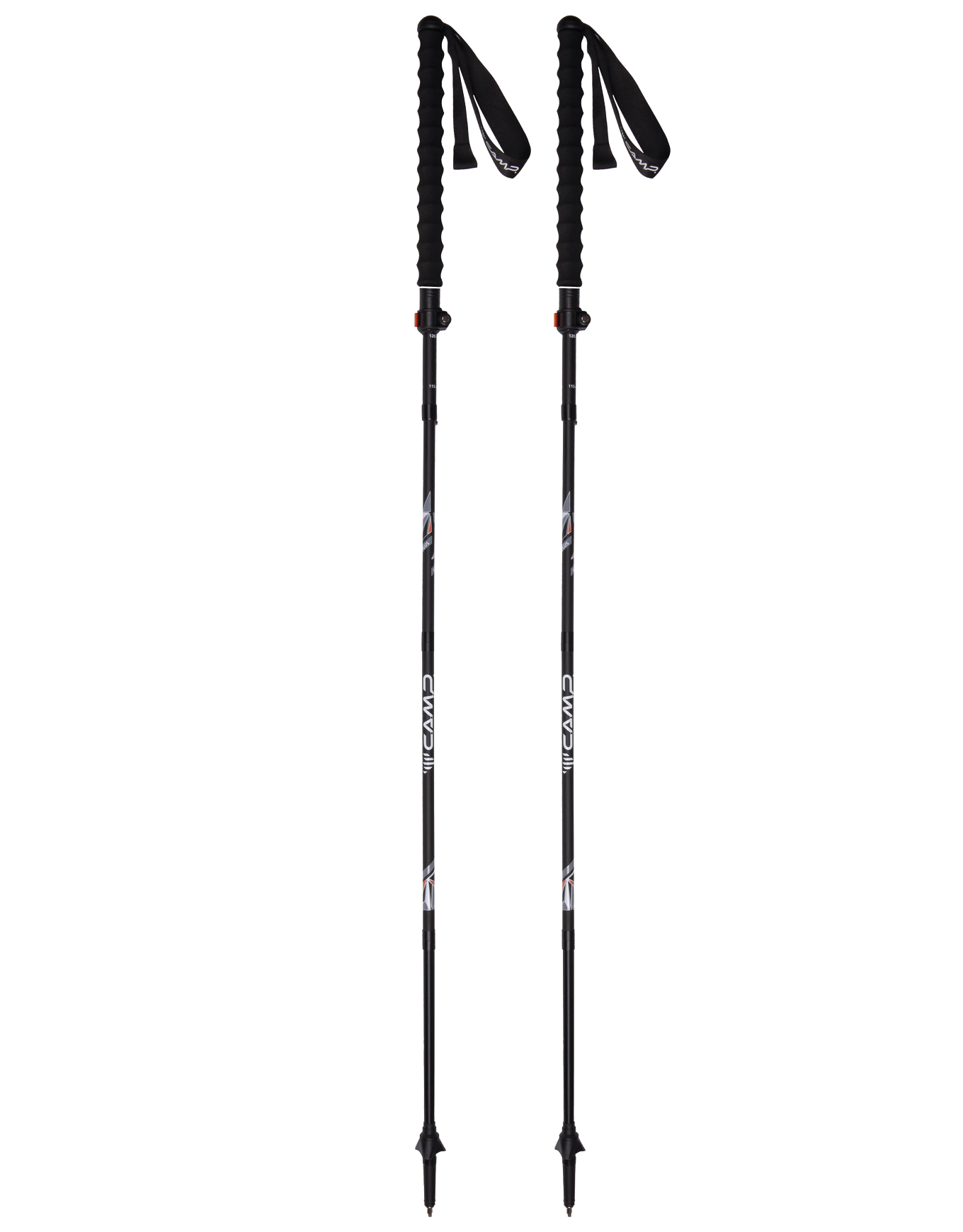 Bâtons de trail - Sky Carbon Plus en Aluminium - Noir