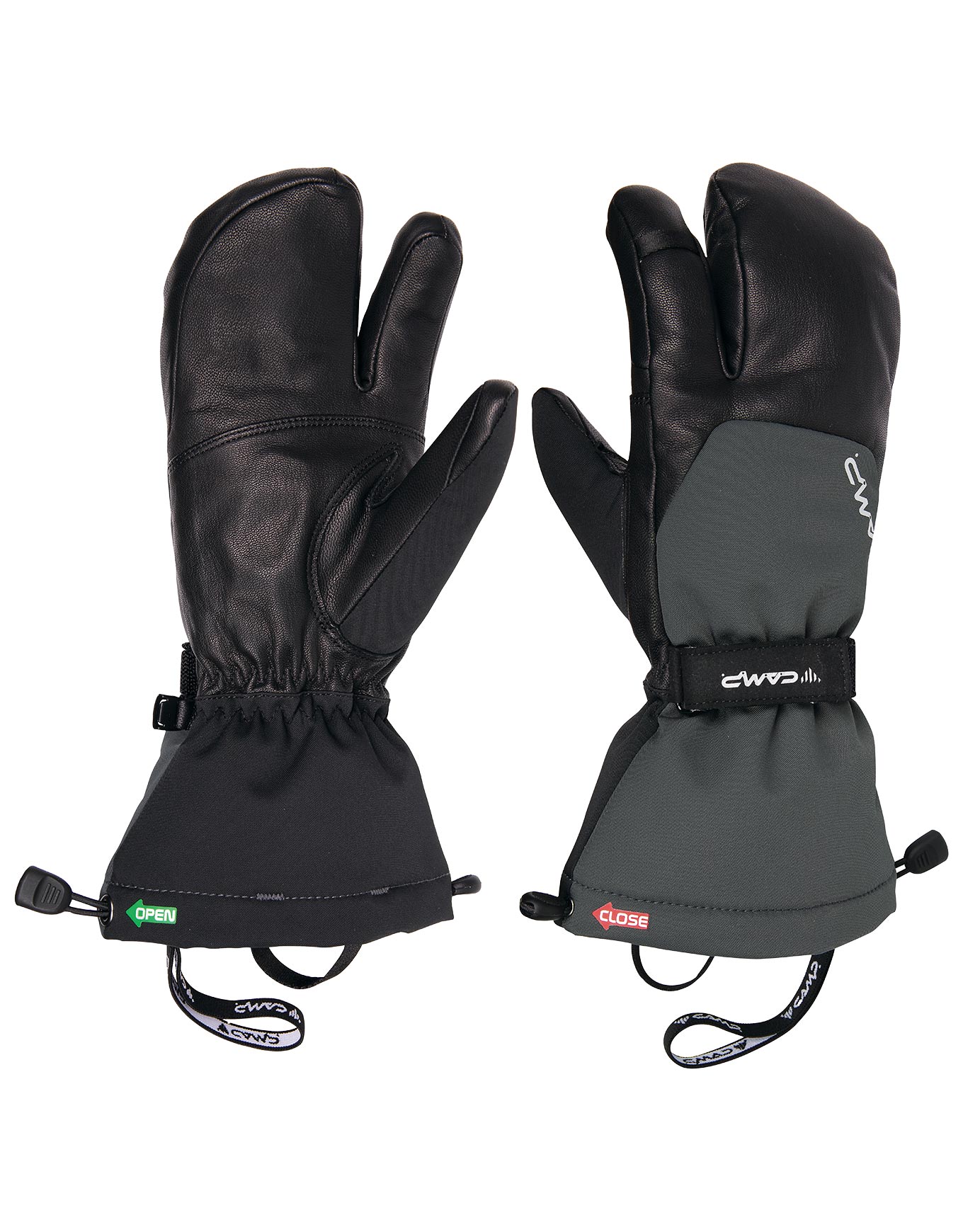 Moufles d'alpinisme en PrimaLoft® - Split Mitt N en Cuir - Taille M - Noir