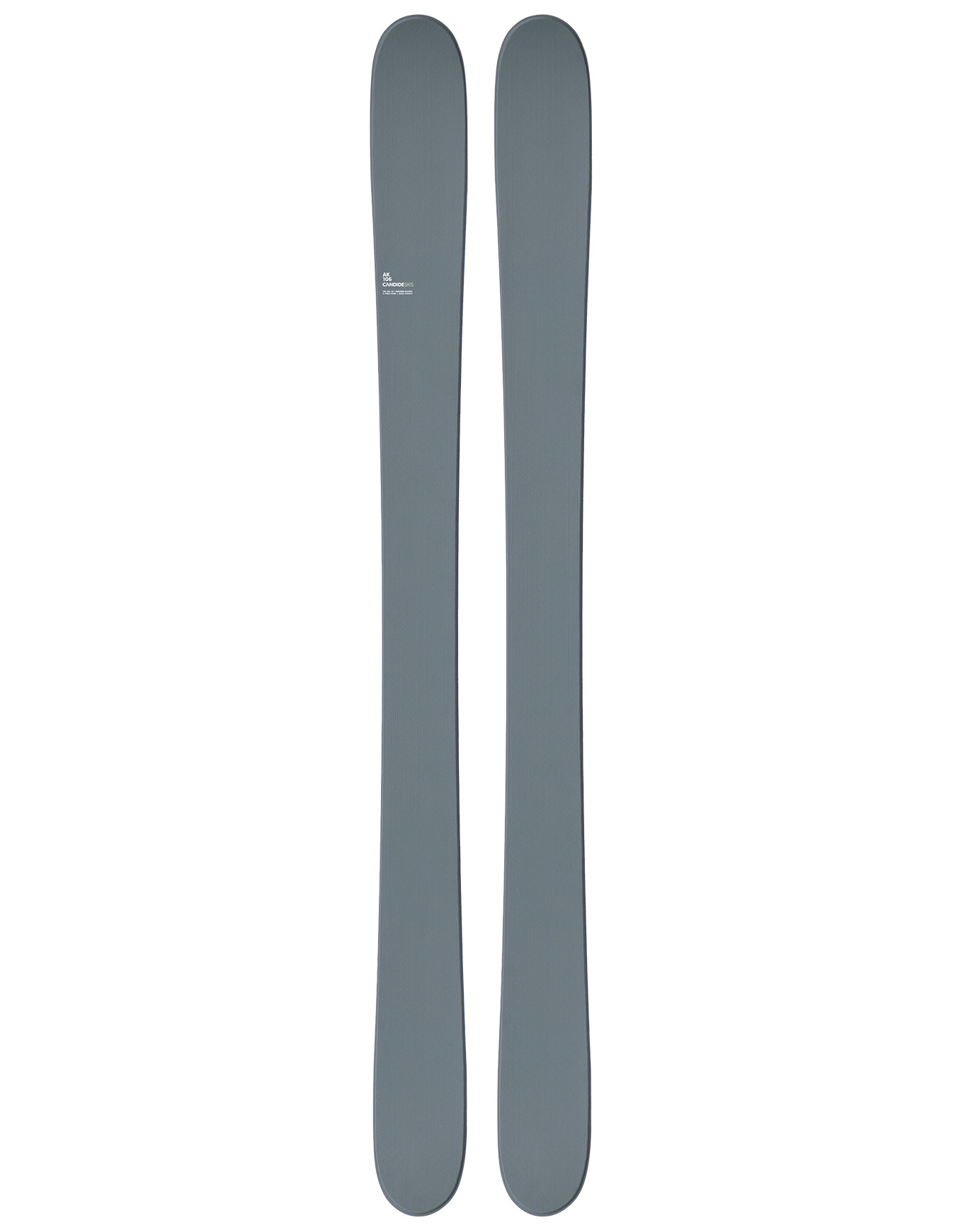 Freeride Skifahren AK 106 2026 aus Wolle Kindergröße 157 cm Grau