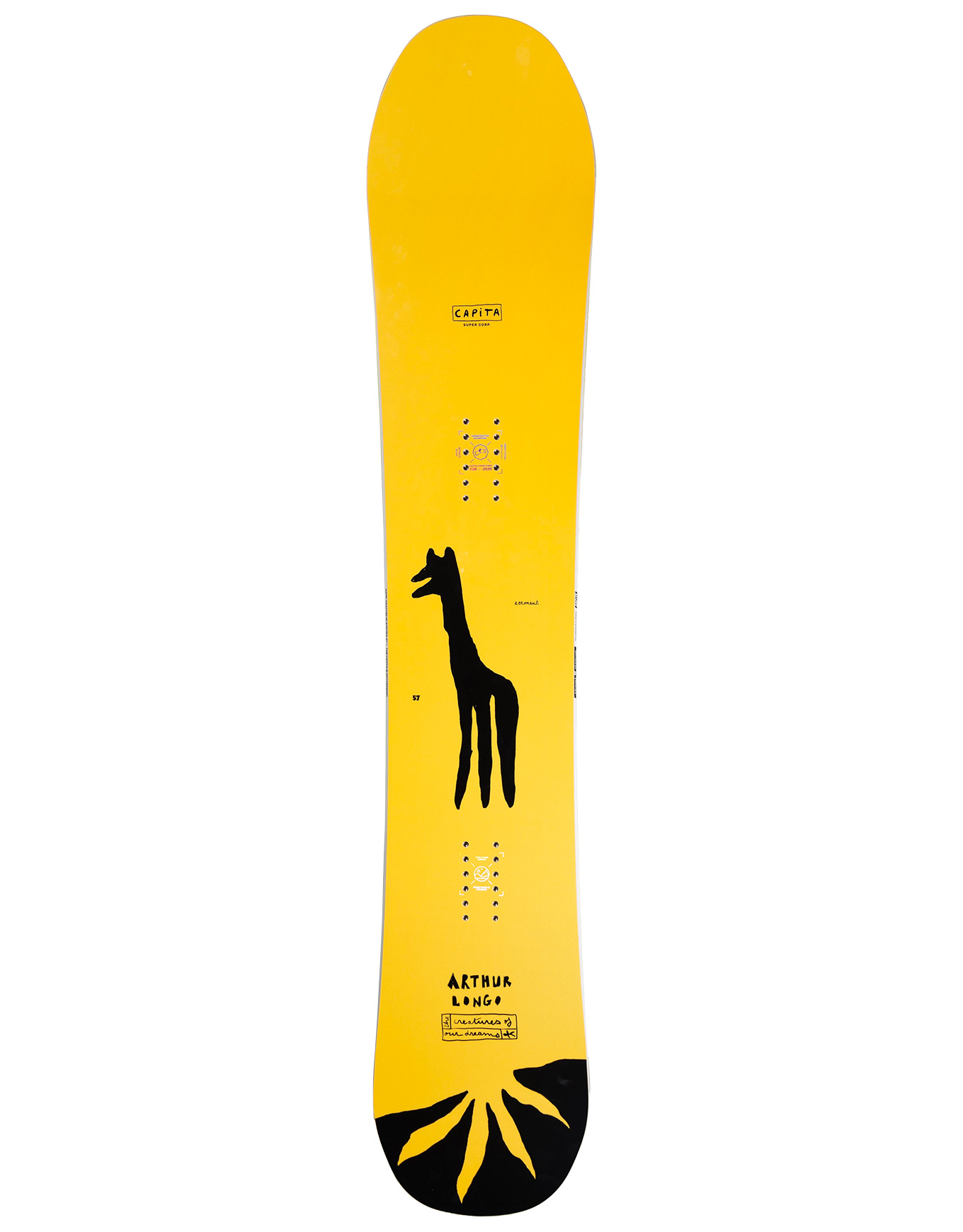 Snowboard all-mountain - Aeronaut 2026 - Taille 159 cm - Jaune