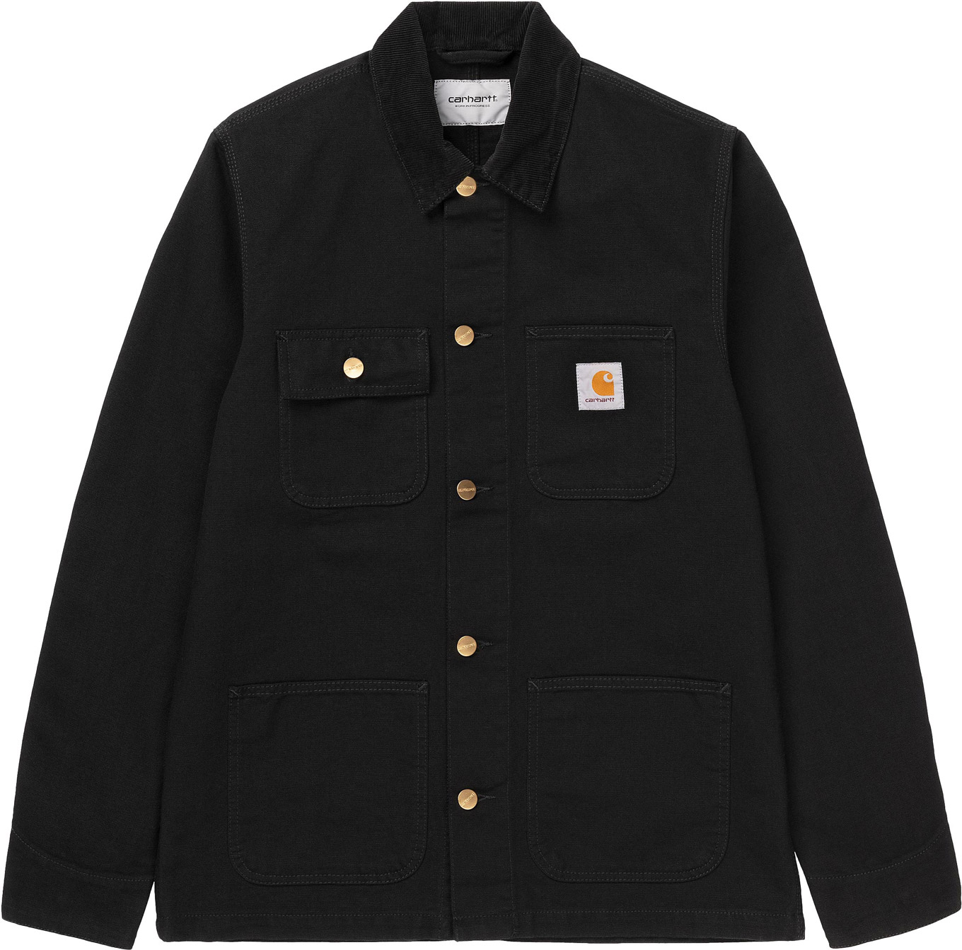 Veste en coton biologique - Michigan Coat Black / Black en Coton - Taille L - Noir