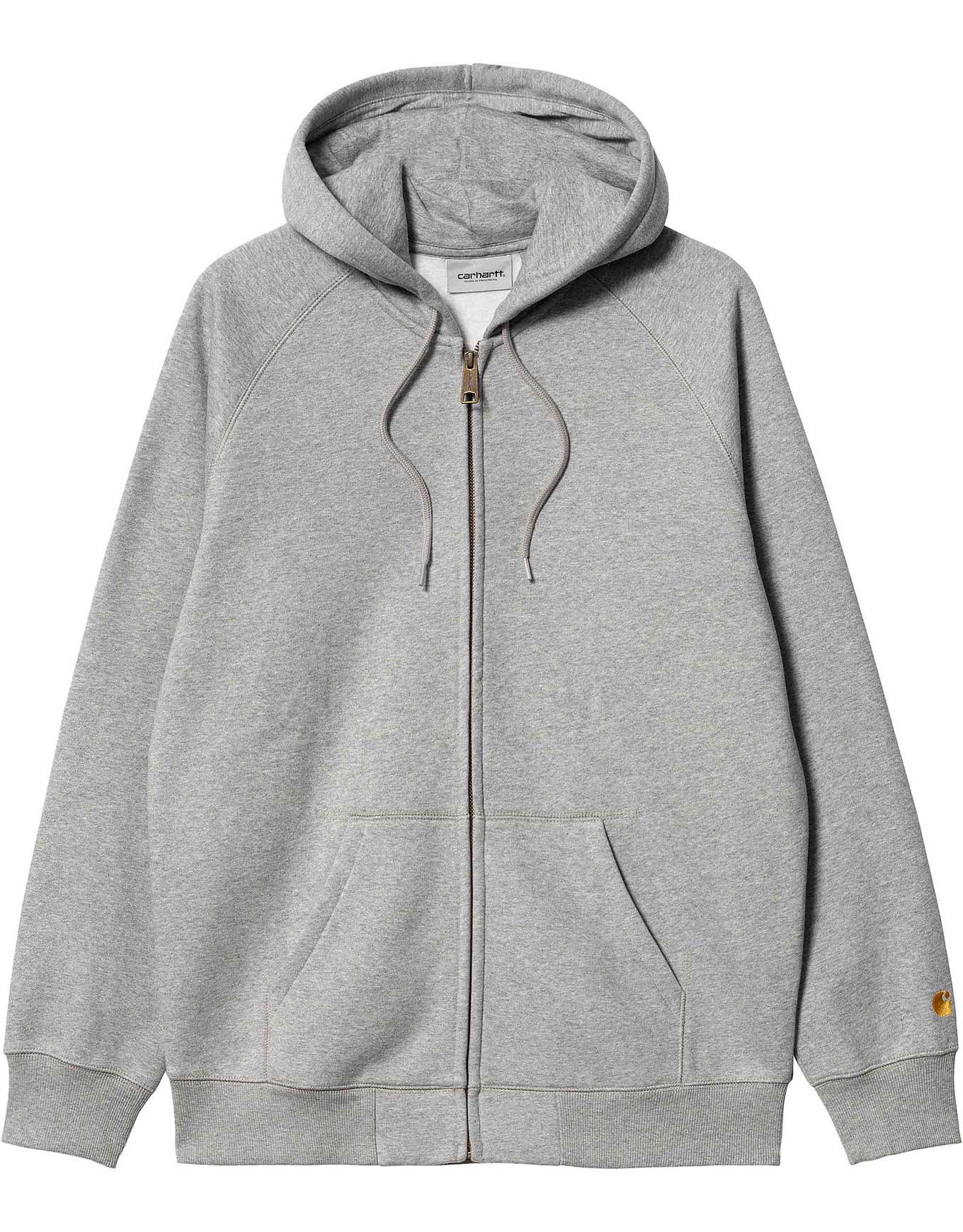 Sweat zippé à capuche - Hooded Chase Jacket Grey Heather / Gold - Taille M - Gris