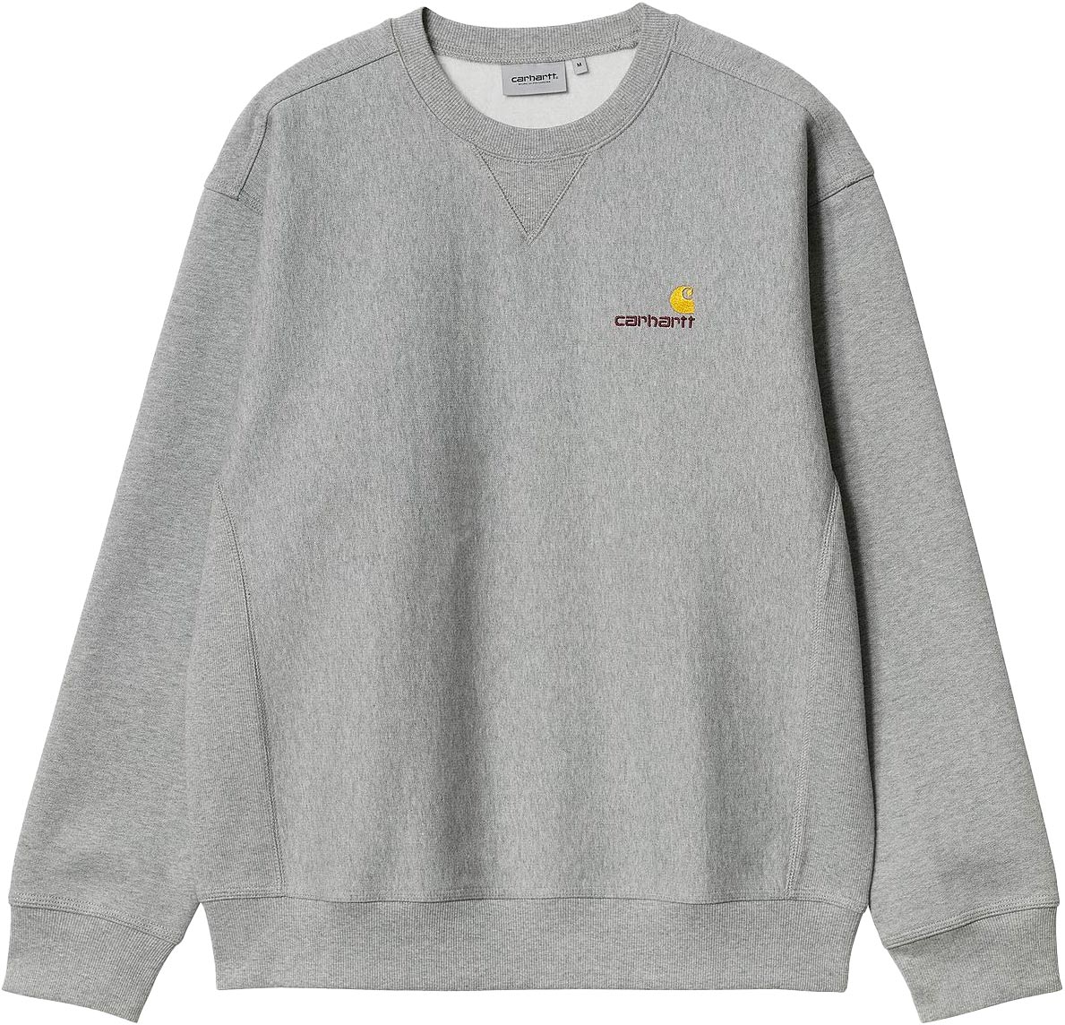 Sweat en coton - American Script Sweat Grey Heather - Taille L - Gris