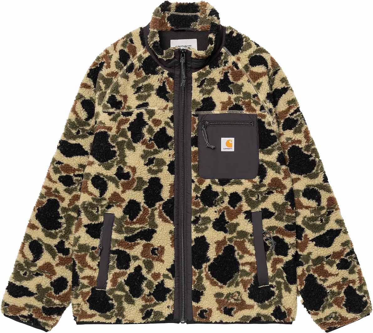 Polaire chaude et confortable - Prentis Liner Camo Duck Jacquard, Green Black - Taille S - Kaki