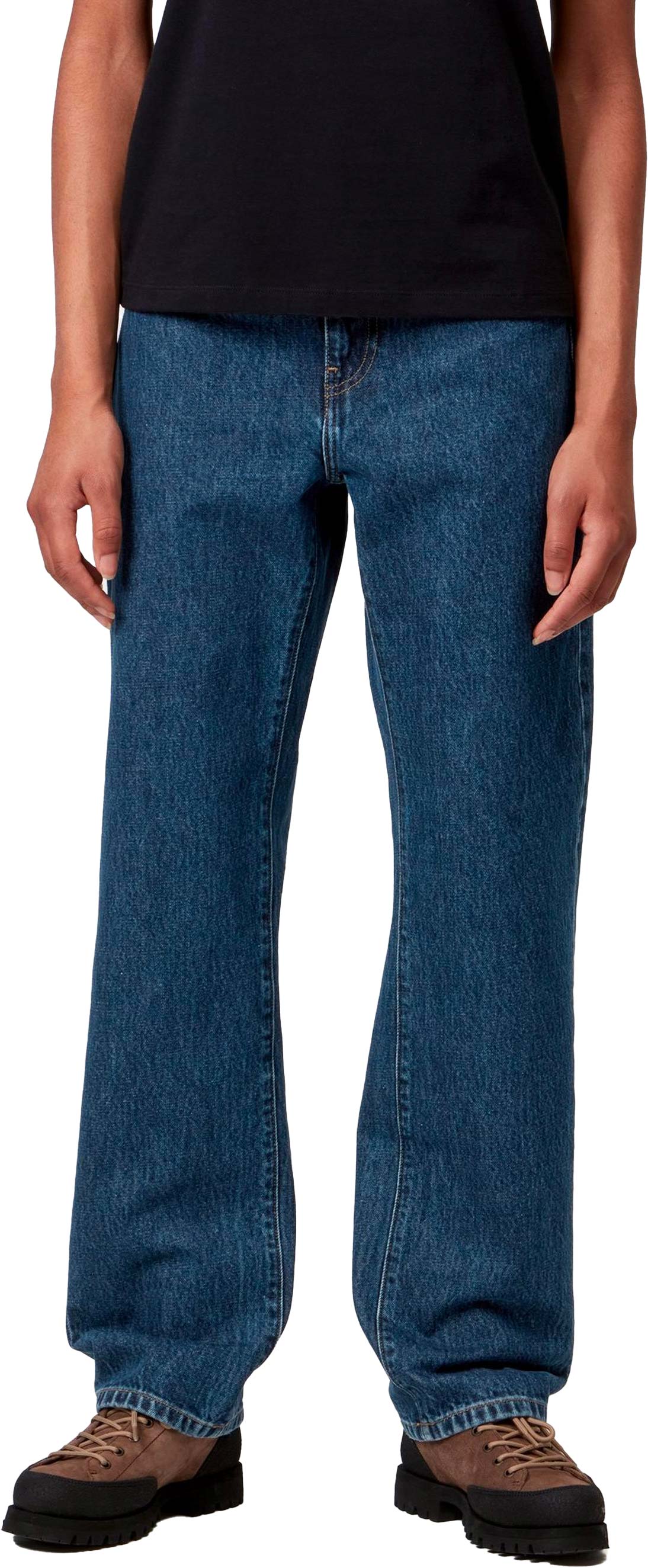 Jean à la coupe droite - W' Noxon Pant Denim Blue Stone Washed en Coton - Taille 37 FR - Bleu