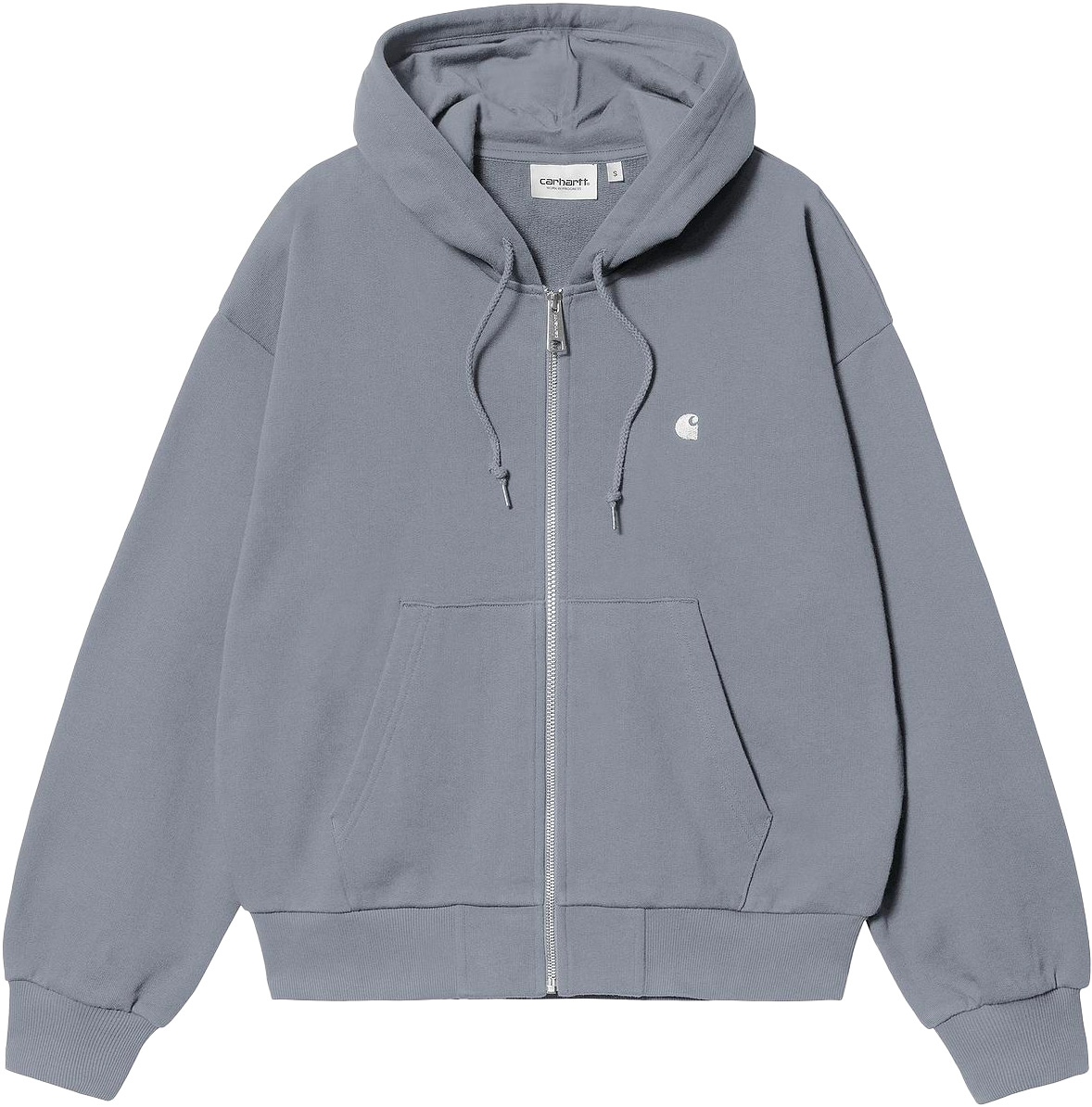Sweat ample zippé - W' Hooded Casey Jacket Sweat Shady Blue Silver en Coton - Taille S - Bleu