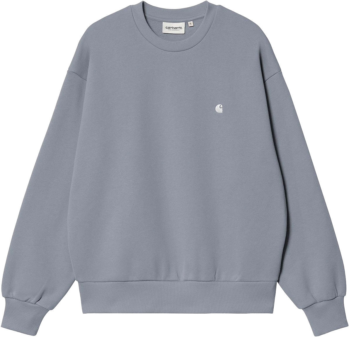 Sweat forme ballon - W' Casey Sweatshirt Shady Blue Silver en Coton - Taille S - Bleu