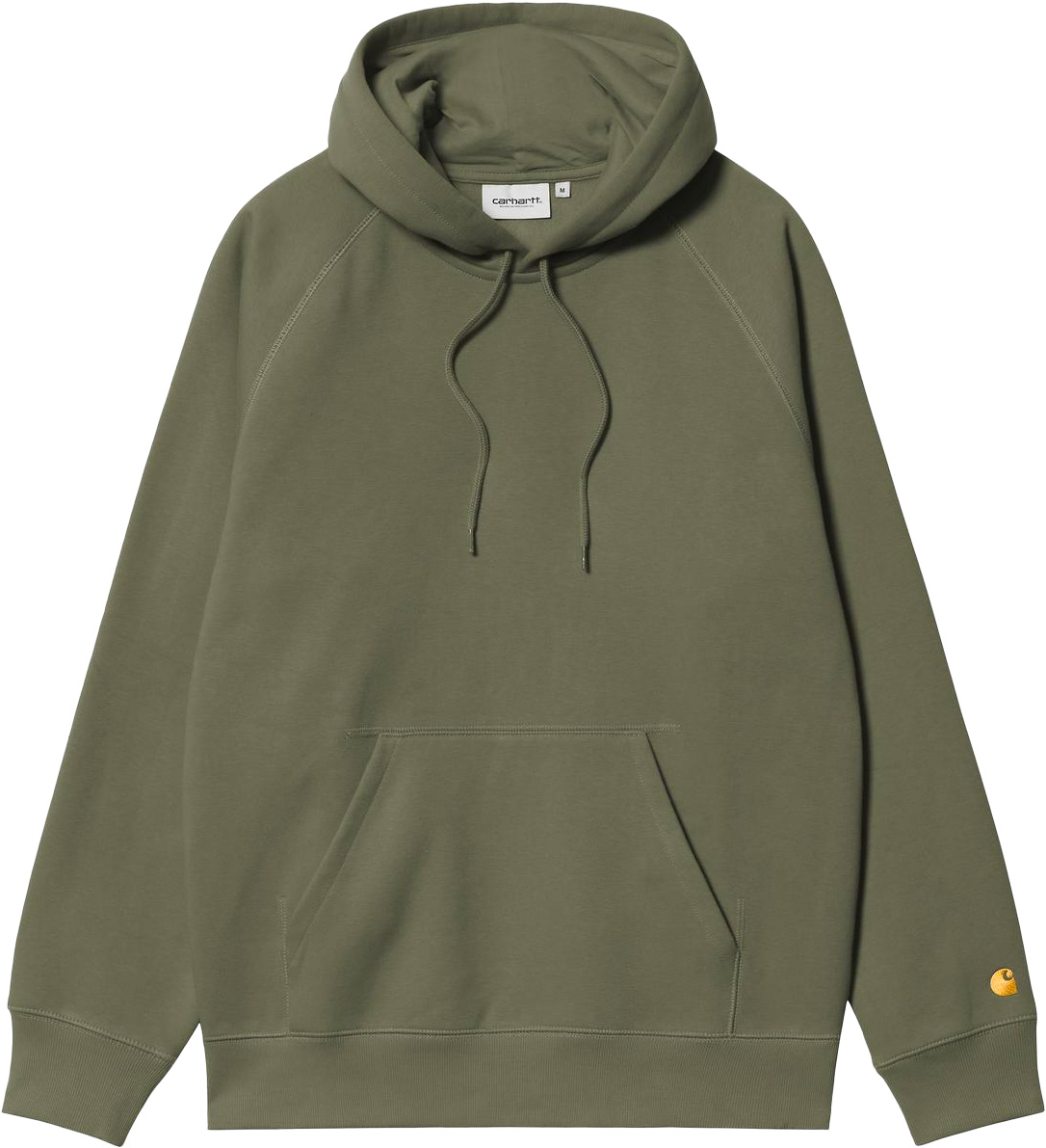Sweat confortable à capuche - Hooded Chase Sweat Leaf Gold en Coton - Taille M - Kaki
