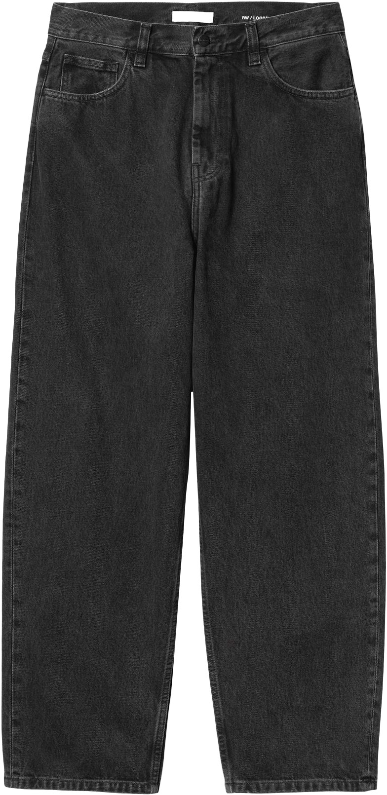 Jean Ă la coupe ample - W' Brandon Pant Denim Black Stone Washed en Coton - Taille S - Noir