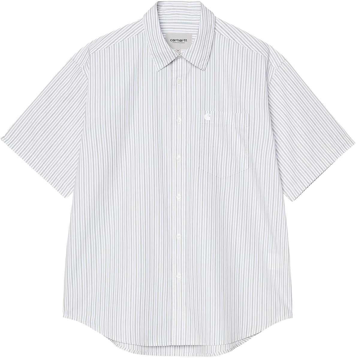 Chemise en popeline de coton - S/S Keene Shirt Keene Stripe White en Coton - Taille M - Blanc
