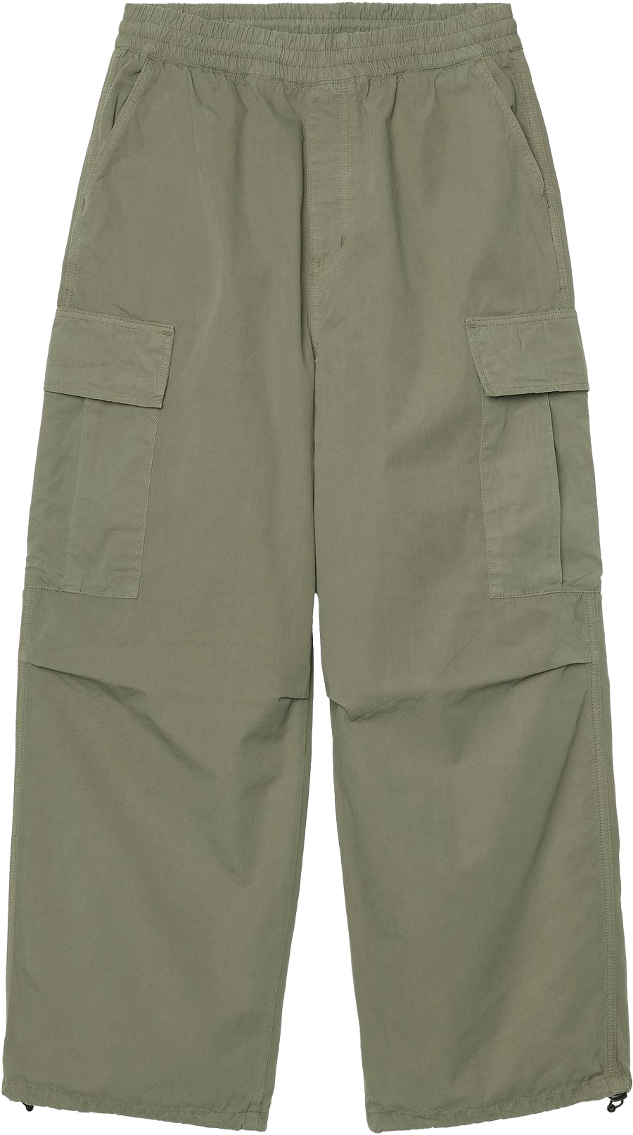 Pantalon cargo coupe extra-large - Mandler Cargo Pant Leaf Garment Dyed en Coton - Taille S - Marron