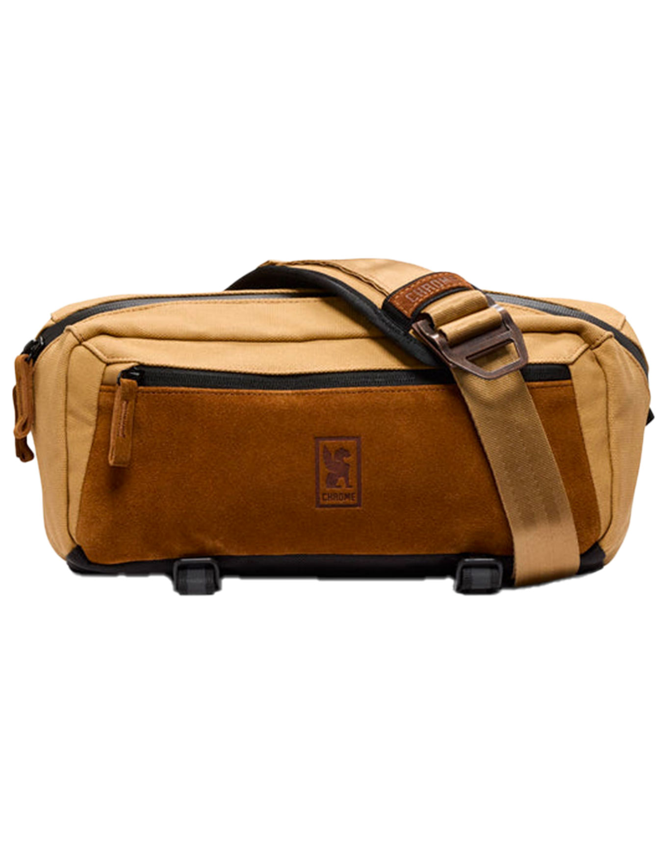 Sac bandoulière - Mini Kadet Heritage Suede en Nylon - Marron