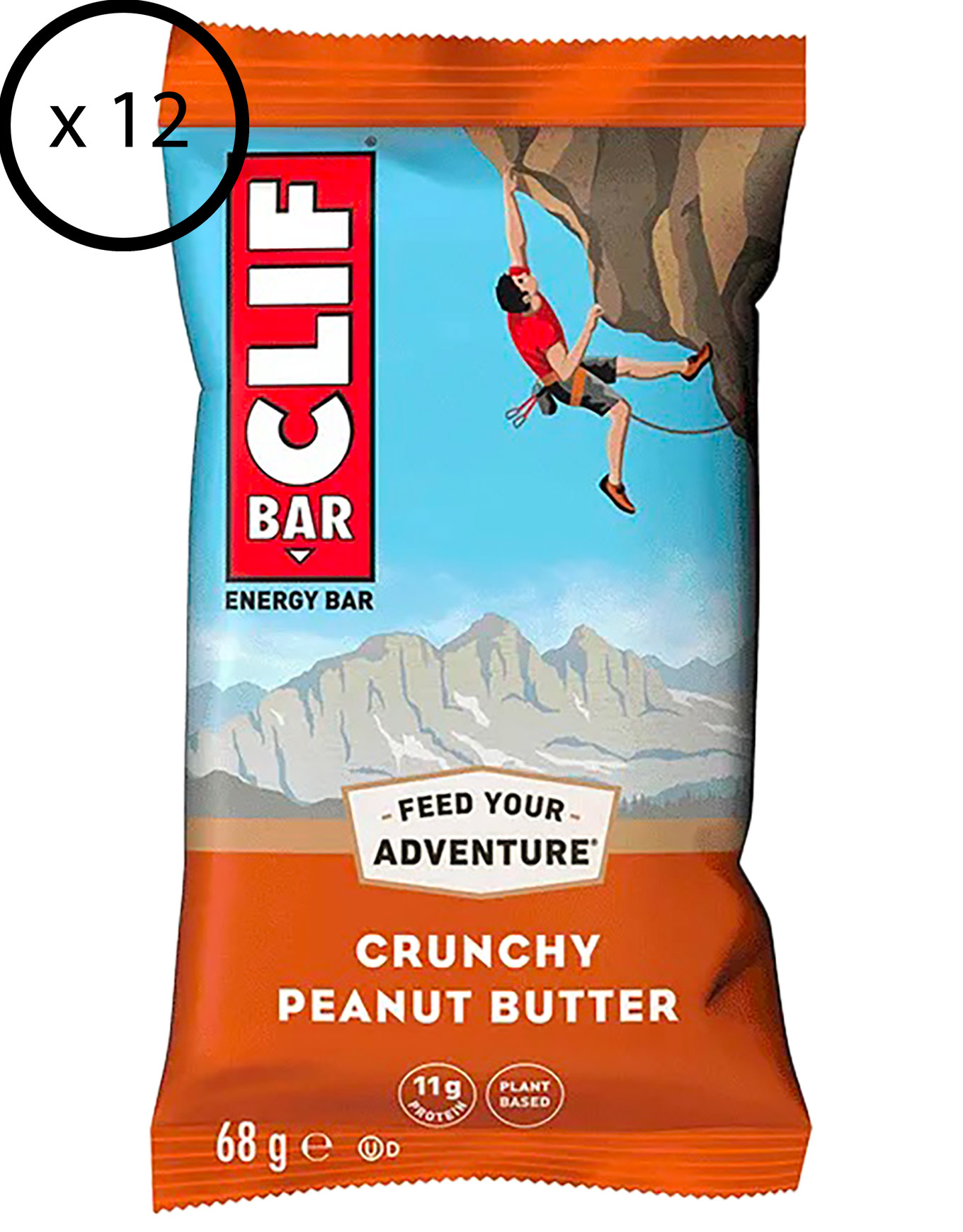 Clif Bar - 12er-Pack Energieriegel &ndash; Clif Bar - Pack Clif Bar Crunchy Pean