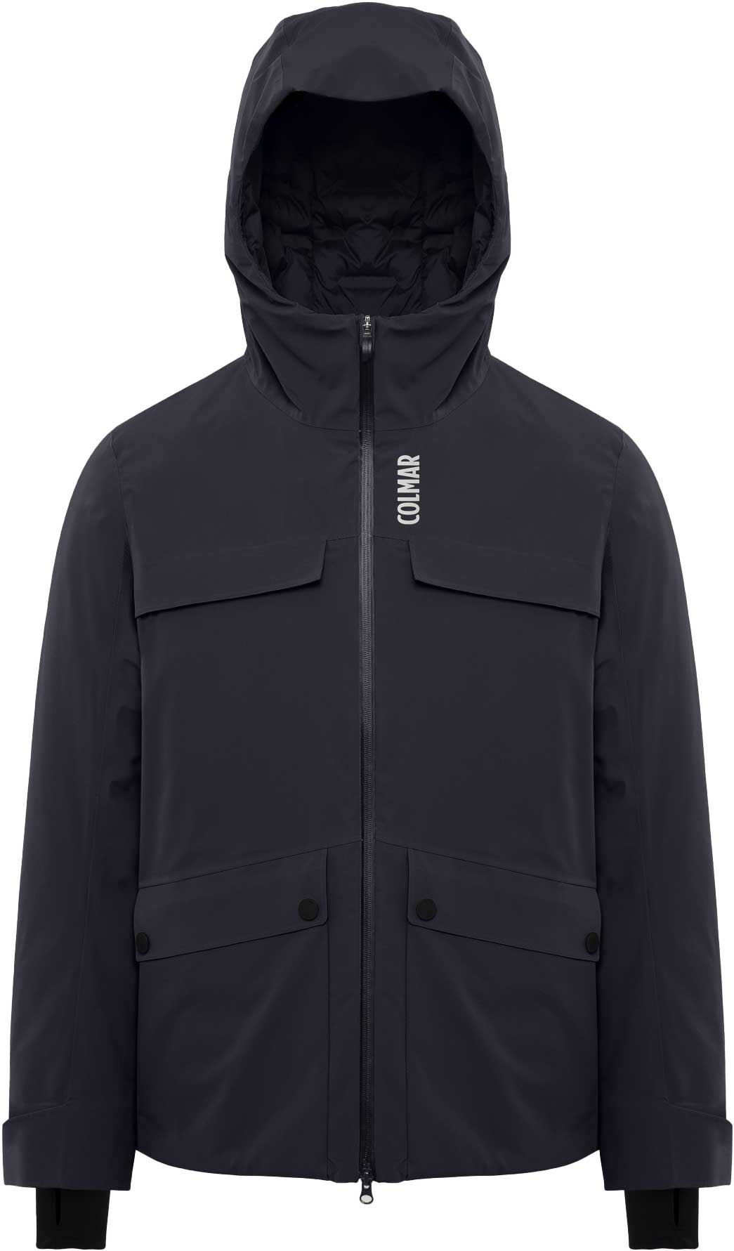 Veste de ski chaude et imperméable - Men Ski Jacket Black Black en Nylon - Taille M - Noir