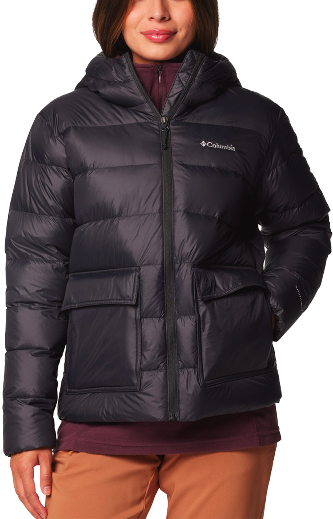 Doudoune en duvet - Harmony Falls™ Hooded Down Jacket Black - Taille S - Noir