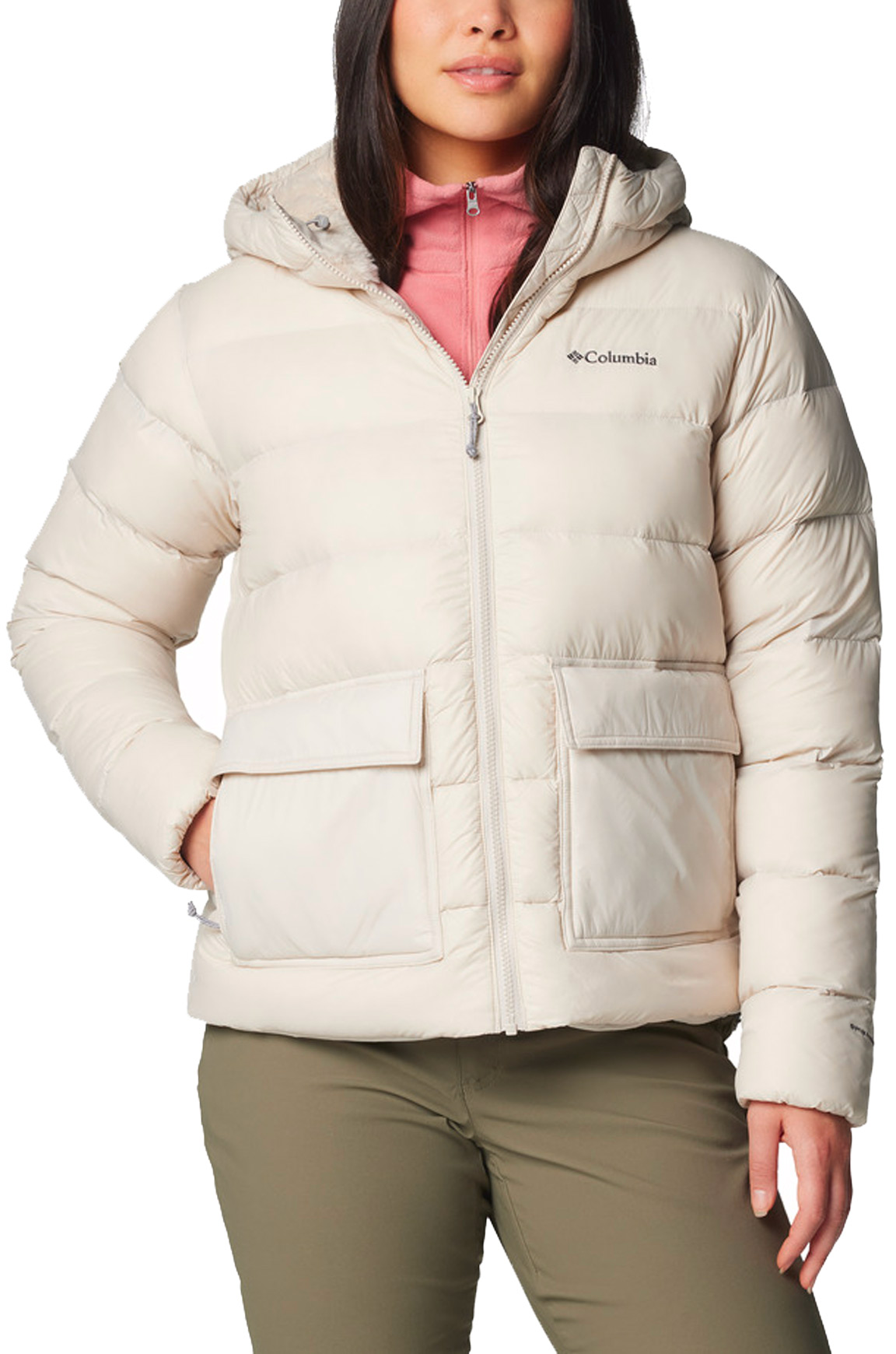 Doudoune en duvet - Harmony Falls™ Hooded Down Jacket Dark Stone - Taille M - Beige
