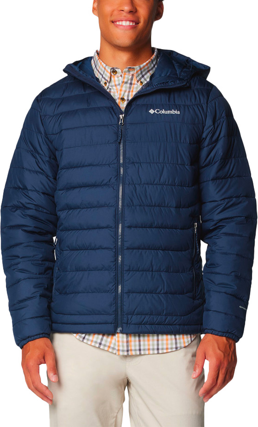 Doudoune isolante et déperlante - Powder Lite II Hooded Jacket Collegiate Navy - Taille S