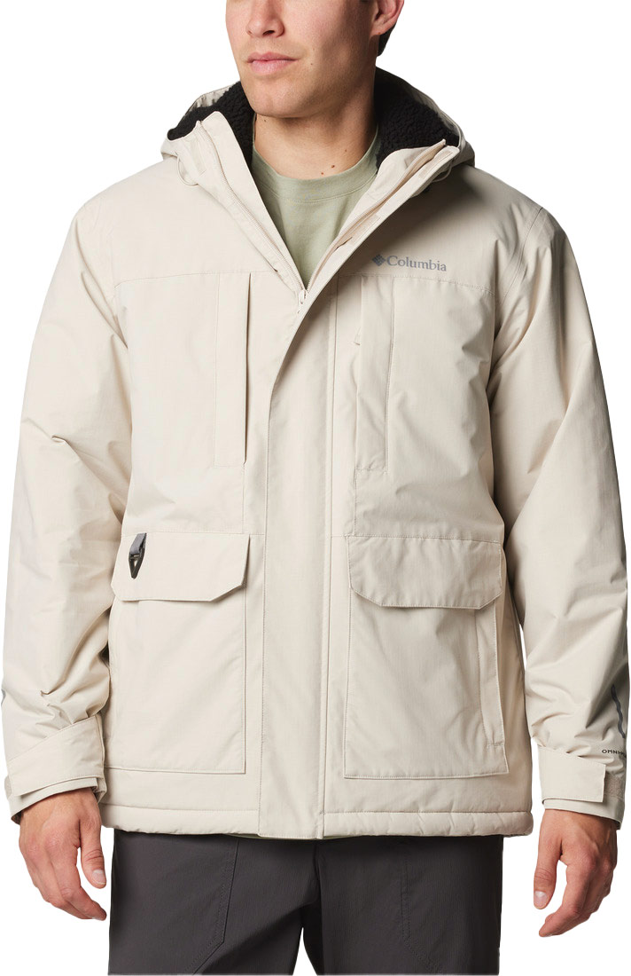 Blouson doublé sherpa - Landroamer™ Sherpa Lined Jacket Dark Stone - Taille M - Beige