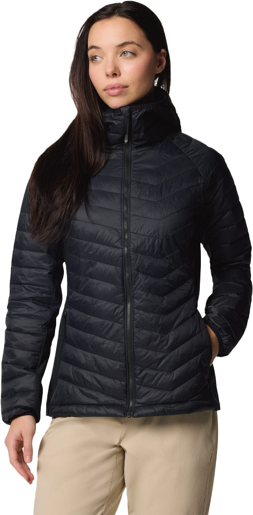 Doudoune à capuche déperlante - Powder Pass II Hybrid Hooded Jacket Black - Taille M - Noir