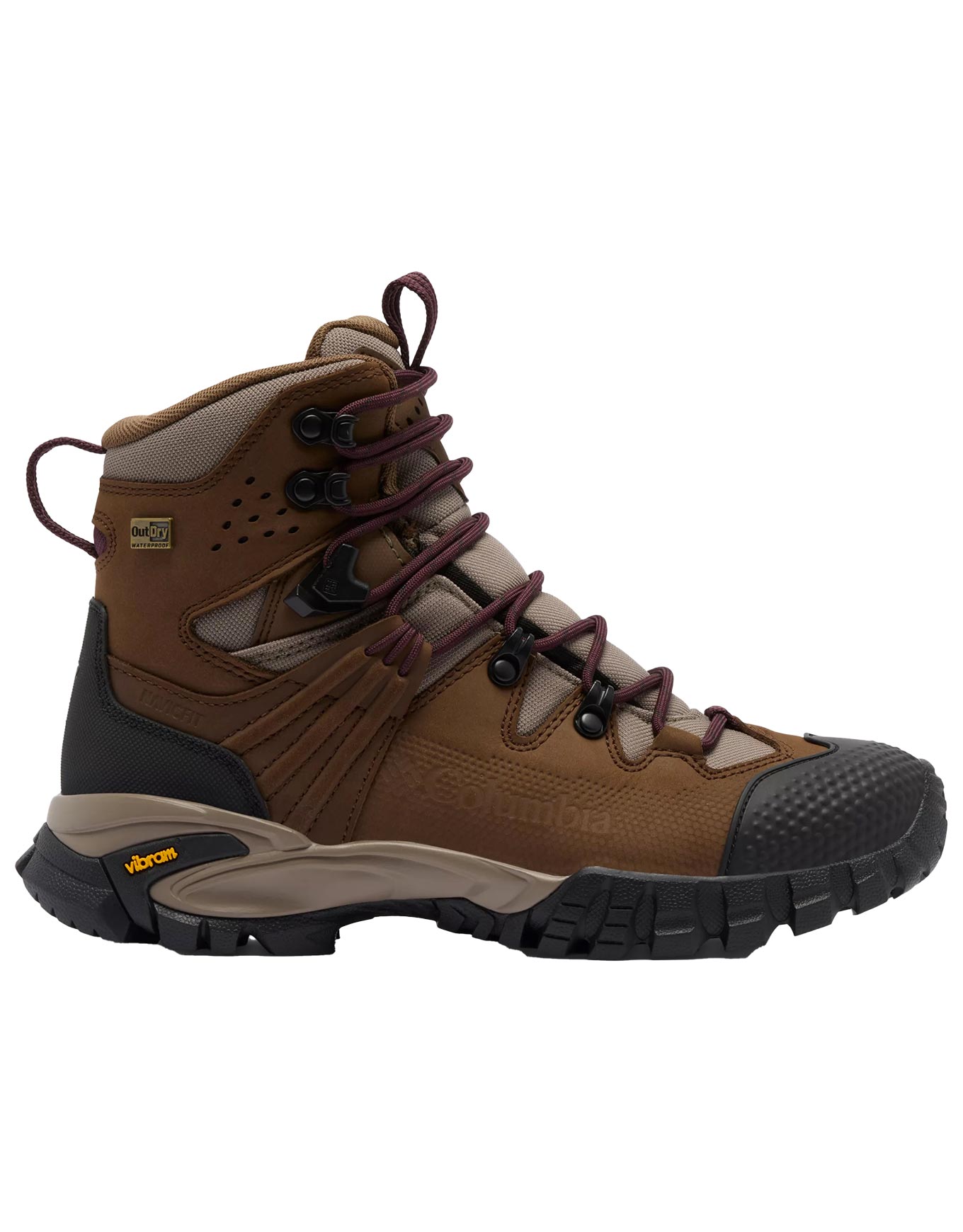 Chaussures de trekking - Geoterra Outdry LTR Dark Brown Moonvista en Cuir - Taille 38 - Marron
