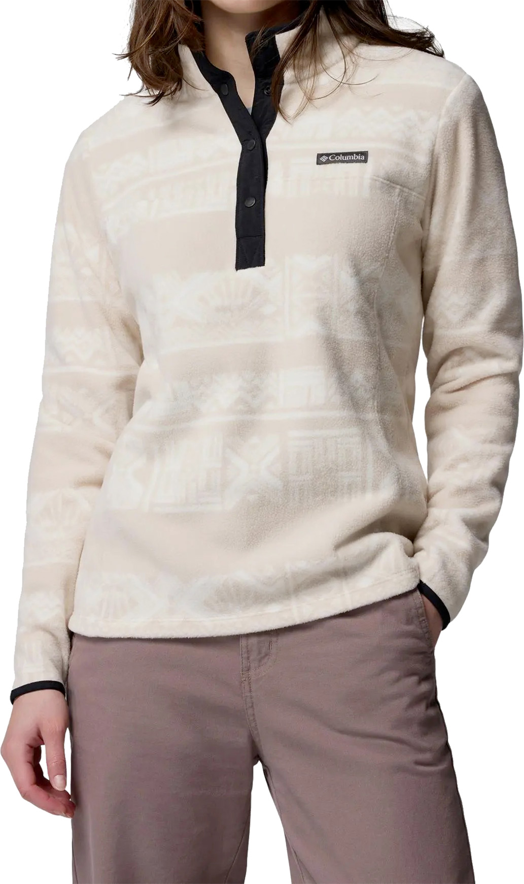 Columbia - Polaire imprimée - Benton Springs Printed 1/2 Snap Dark Stone Deschu