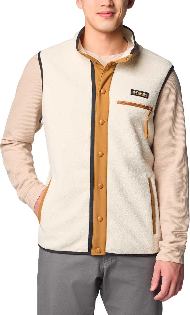 Columbia - ärmelloses Fleece - Helvetia II Vest Chalk für Herren - Größe M -