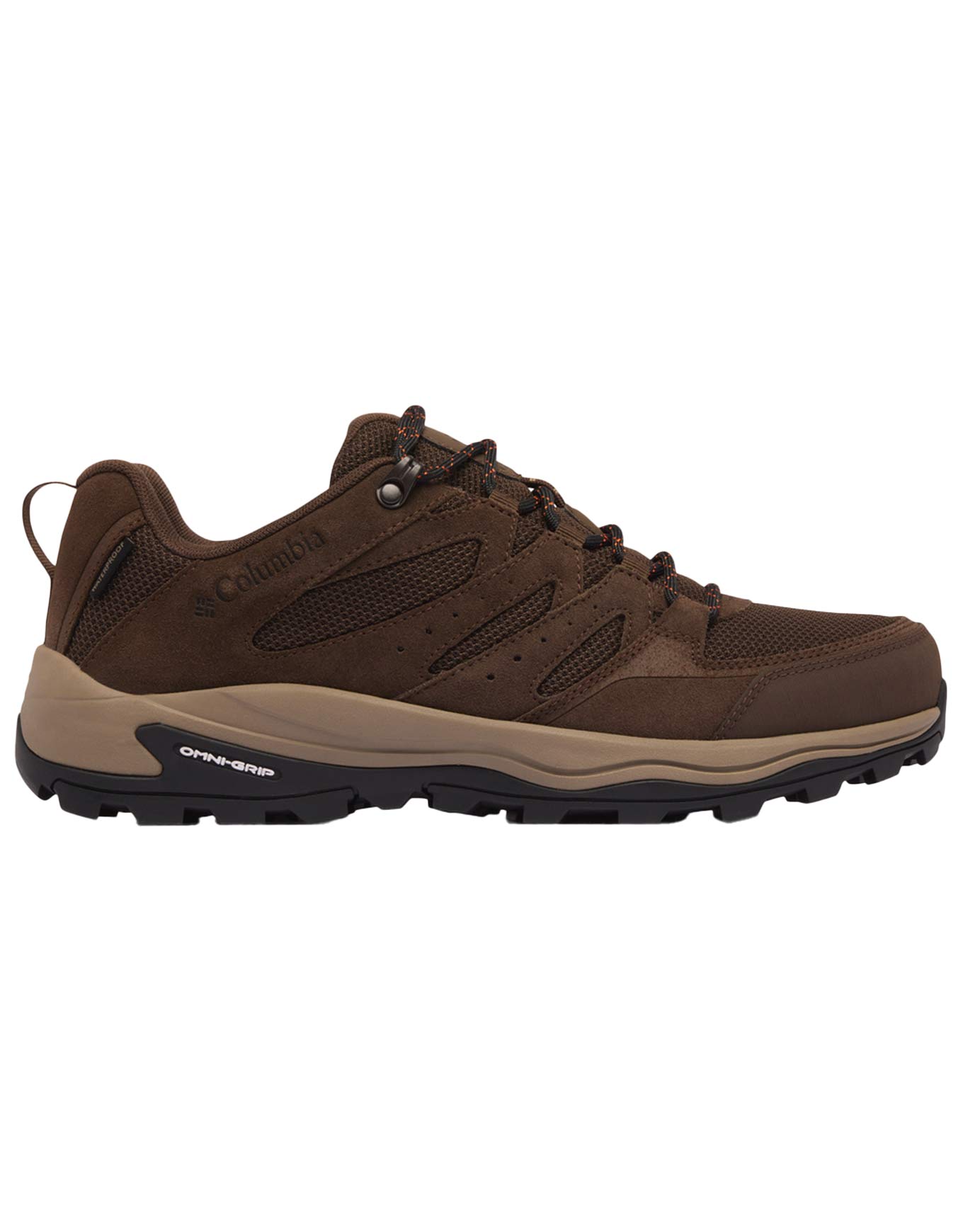 Chaussures basses imperméables de randonnée journée - Redmond IV Low Waterproof Cordovan Tangy Orange en Cuir - Taille 47