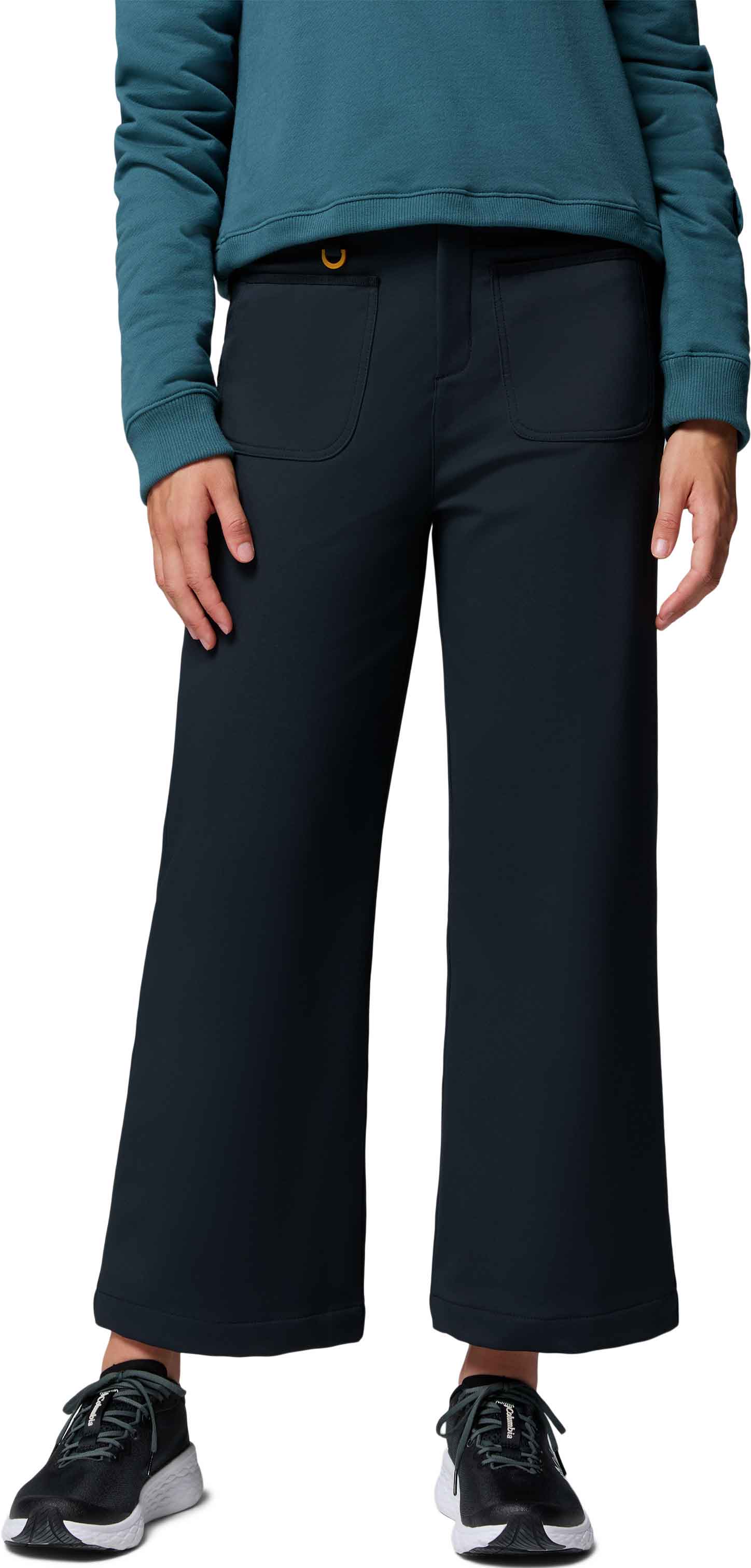 Pantalon évasé softshell - High Cascades Wide Leg Softshell Pant Black en Softshell - Taille 38 FR - Noir