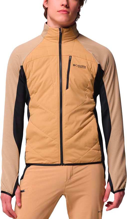 Veste chaude et légère - Arctic Crest Hybrid Full Zip Canoe Black en Nylon - Taille M - Marron