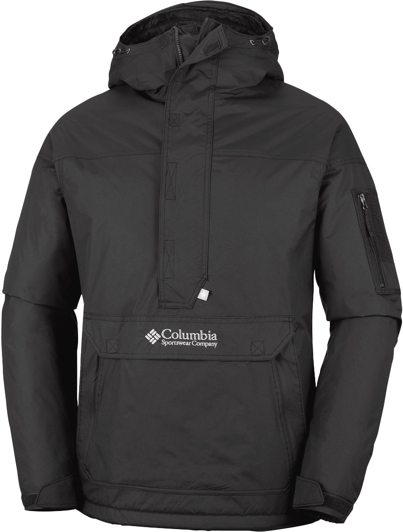 Anorak déperlant et coupe-vent - Challenger II Insulated Pullover Black - Taille M - Noir