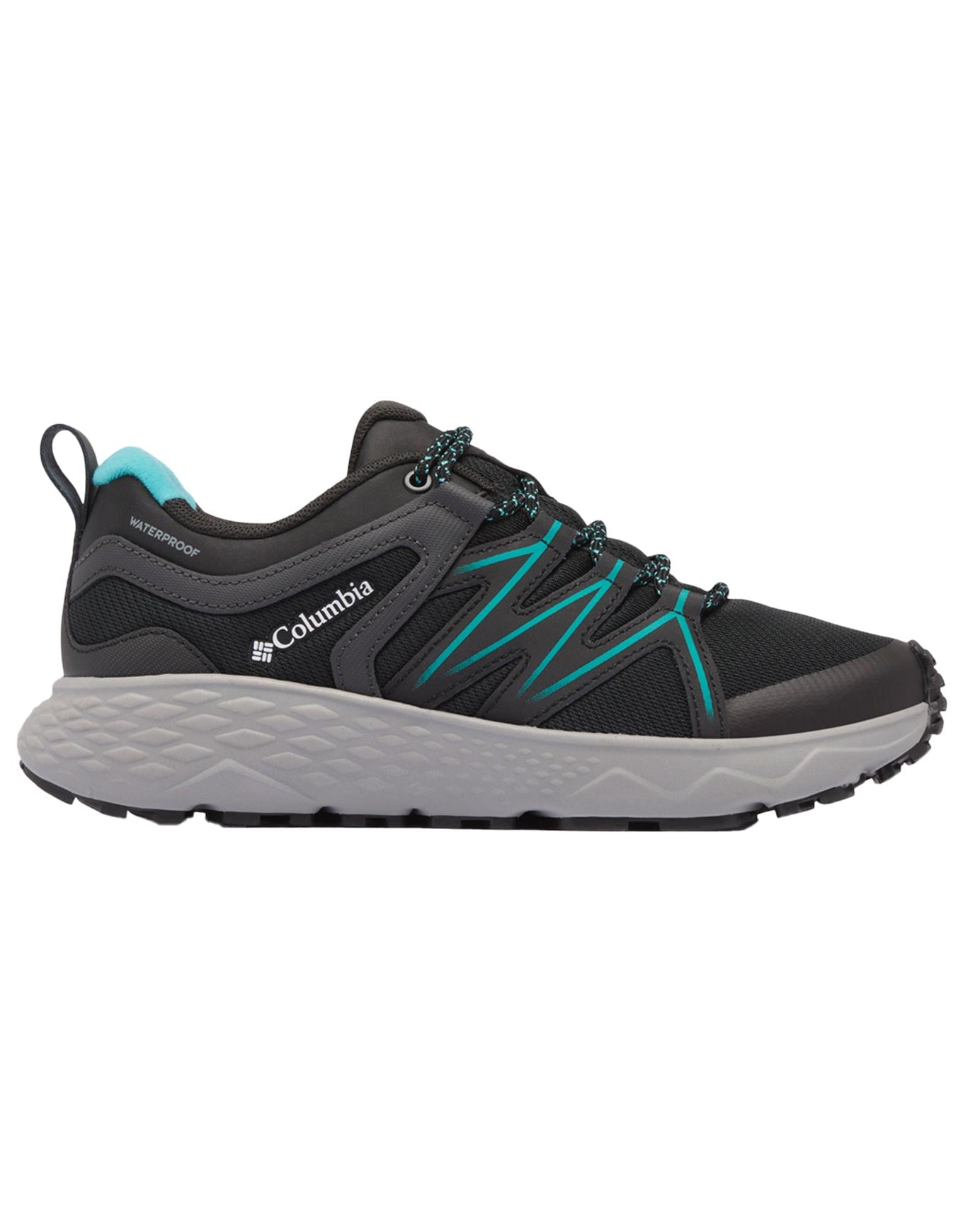 Chaussures de randonnée journée imperméable - Peakfreak Roam Waterproof Black Teal en Cuir - Taille 38,5 - Noir