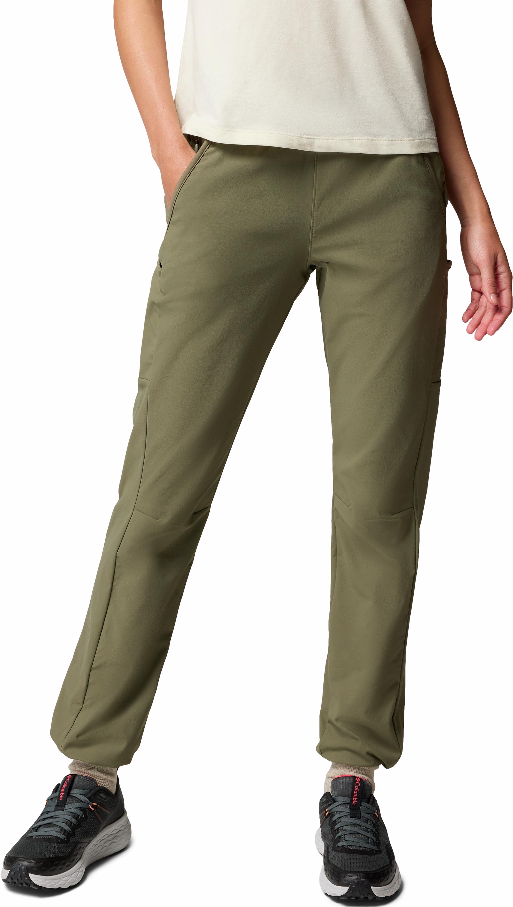 Pantalon de randonnée résistant - Leslie Falls Pull-On Pant Stone Green en Nylon - Taille XS - Vert