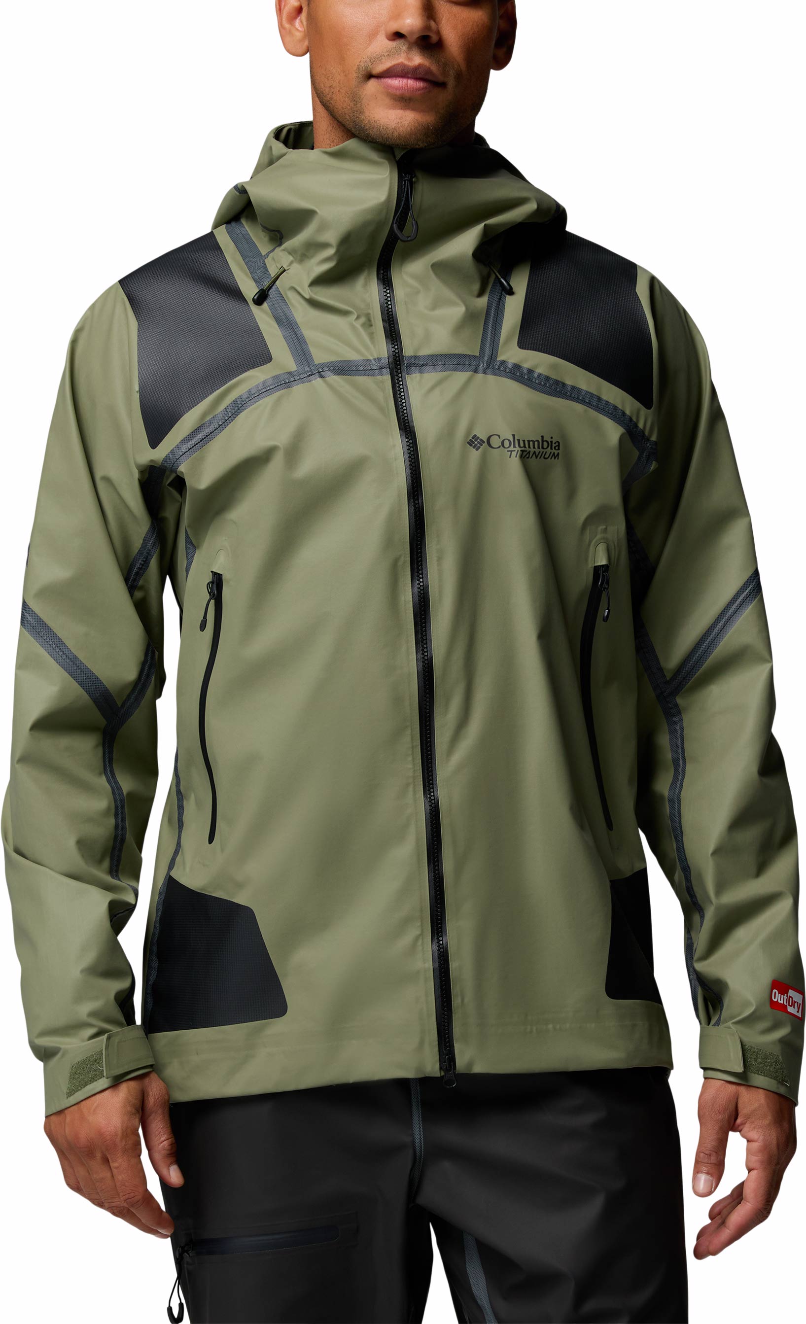 Veste imperméable pour randonnée en OutDry™ Extreme - Whistler Peak Shell Stone Green en Nylon - Taille L - Vert