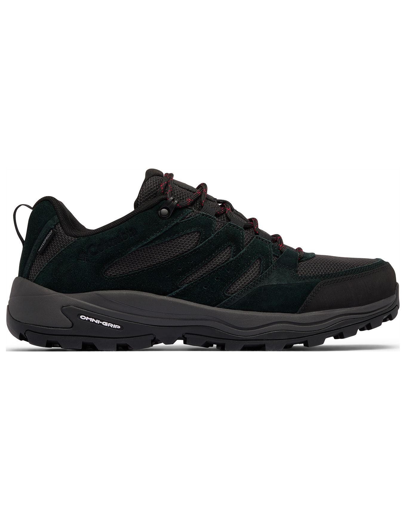 Chaussures de randonnée journée - Redmond IV Low Waterproof Black Mountain Red en Cuir - Taille 44,5 - Noir