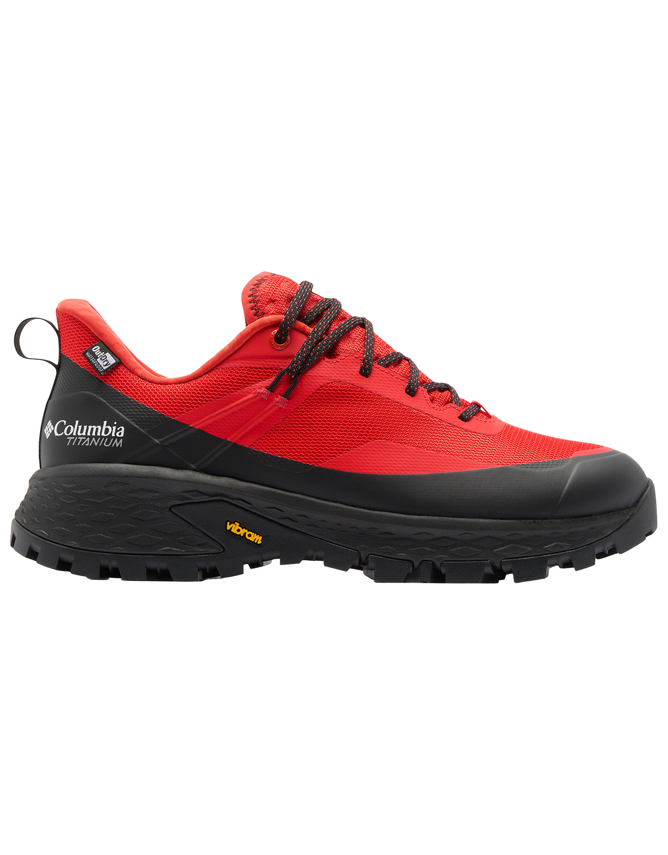Chaussures de randonnée journée imperméable - Tellurix Titanium Outdry Super Sonic Black - Taille 41 - Rouge